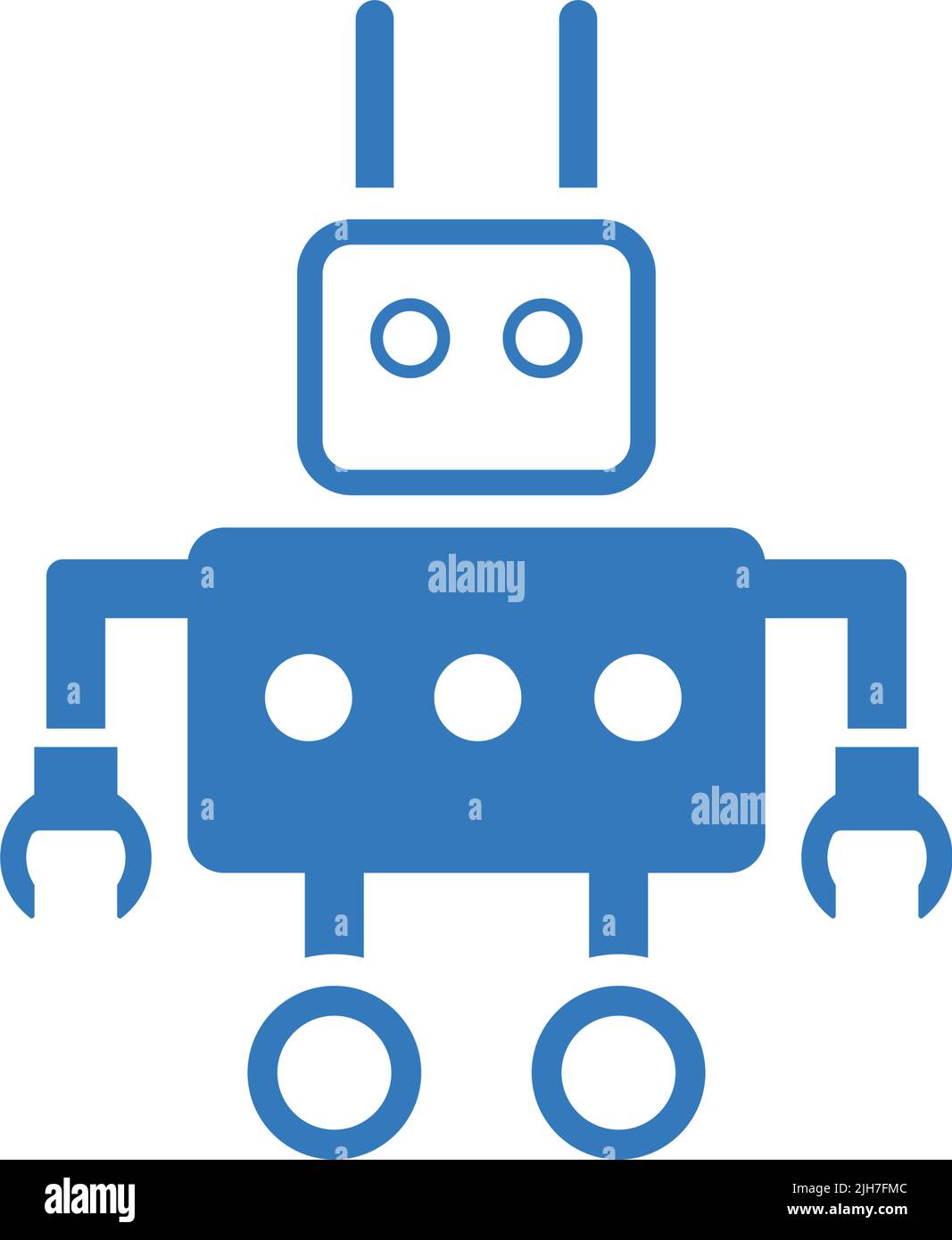 Robot, home, assistant icon - Use for commercial purposes, print media, web or any type of design projects. Vector EPS file. Stock Vector