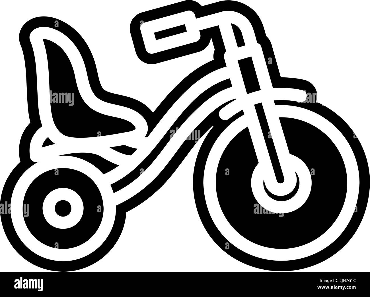 Childhood tricycle icon Stock Vector Image & Art Alamy