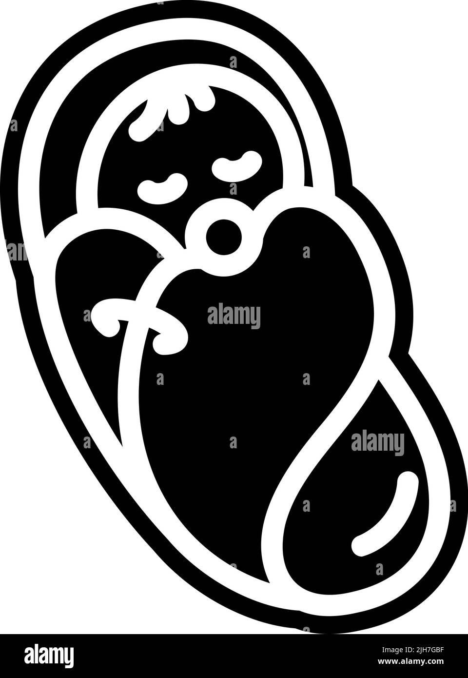 Premium Vector  Announcement pregnancy baby looks out outline