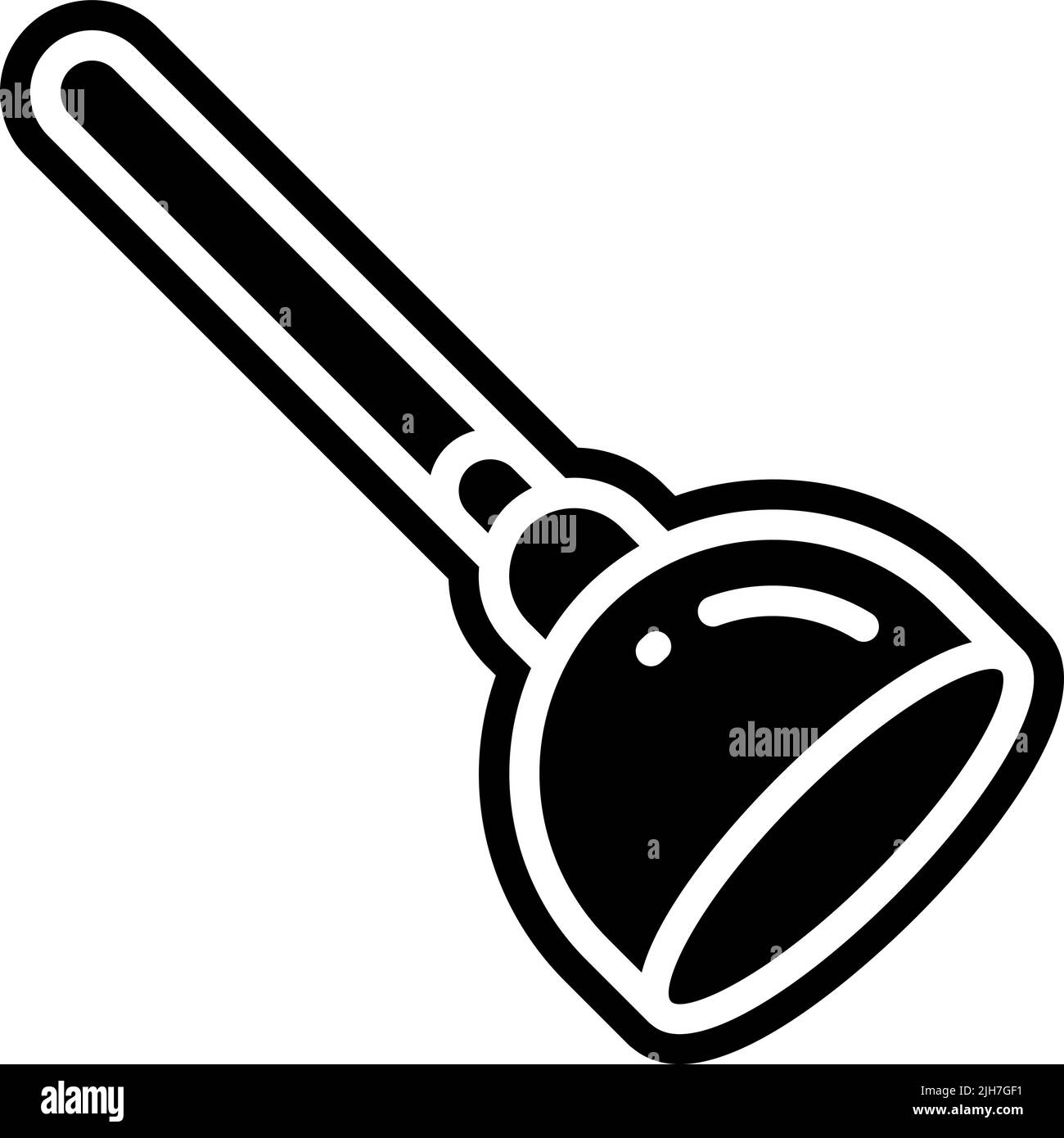 Cleaning eps plunger icon Stock Vector