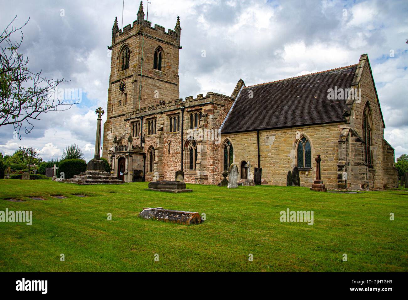 All Saints church Kings Bromley Staffordshire Stock Photo