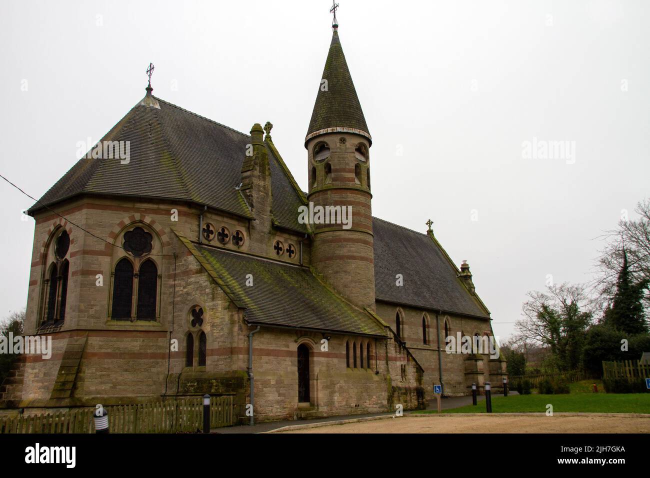 All Saints church Denstone Staffordshire Stock Photo