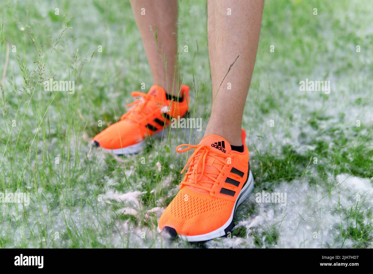Adidas orange sneakers hi-res stock photography and images - Alamy