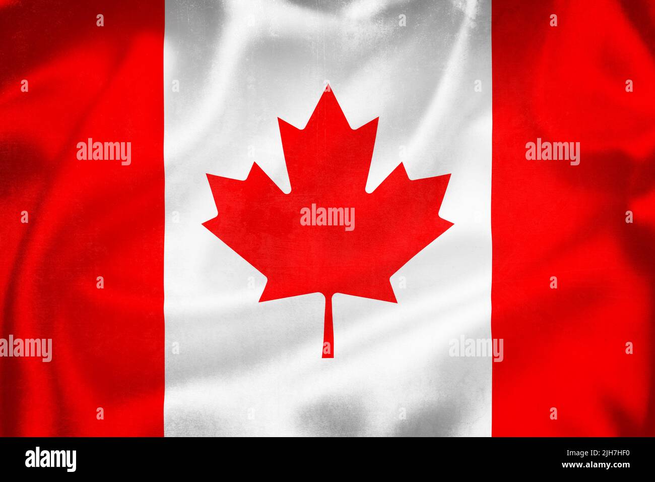 Grunge 3D illustration of Canada flag, concept of Canada Stock Photo