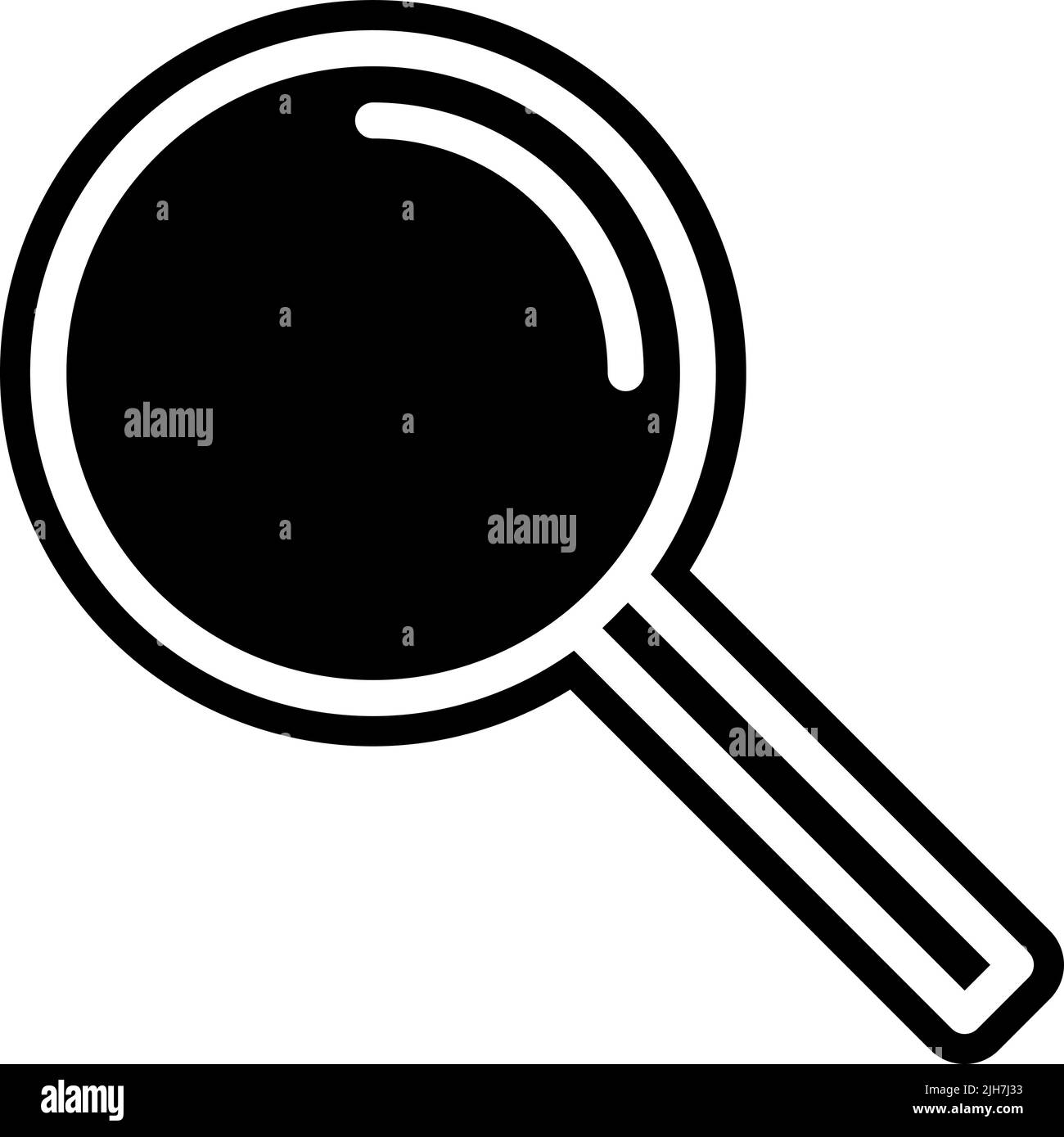 Design thinking search icon Stock Vector