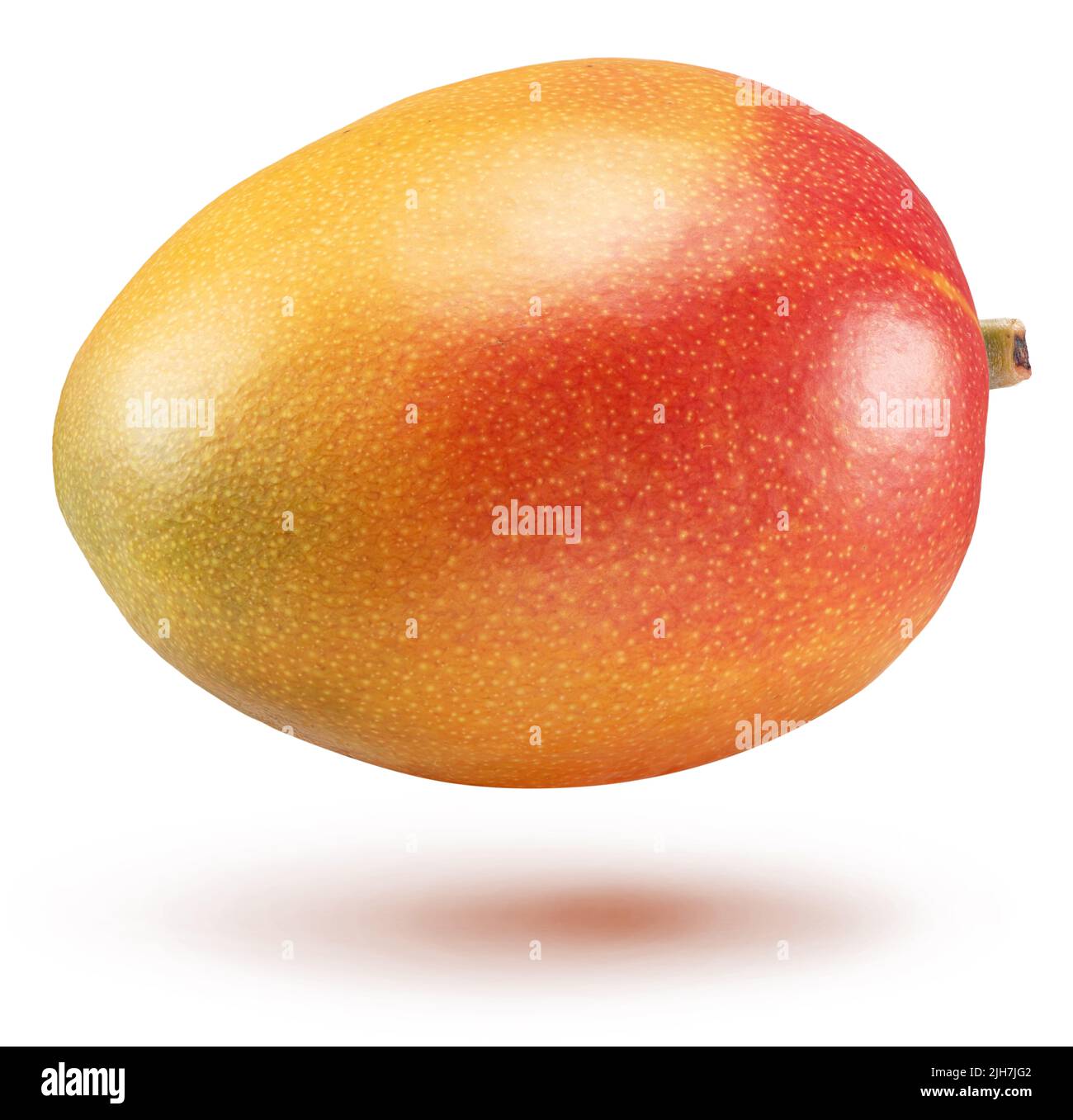 Mango fruit isolated on white background. Clipping path. Stock Photo