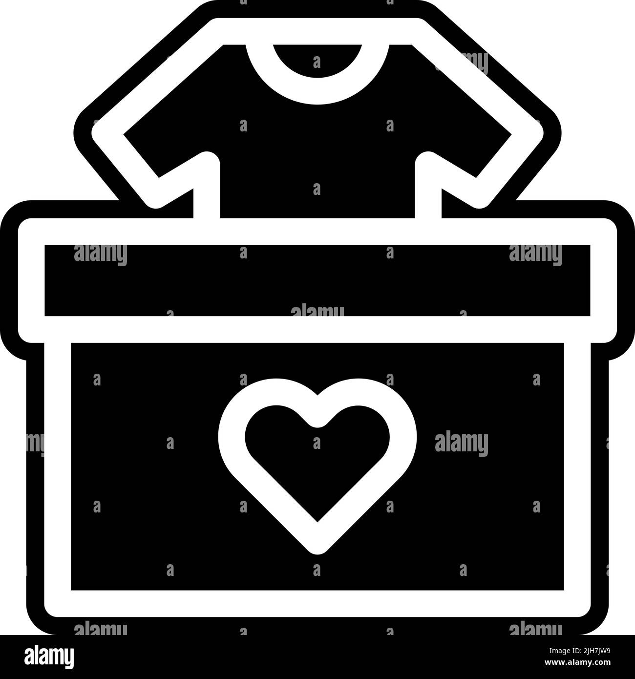 black hanger with icon, second hand logo, vector illustration Stock Vector