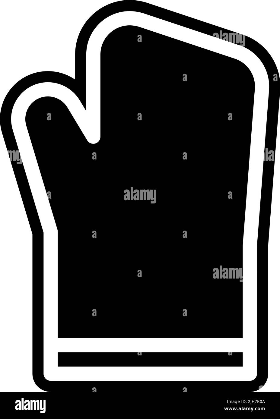 Kitchen oven mitt icon Stock Vector Image & Art Alamy