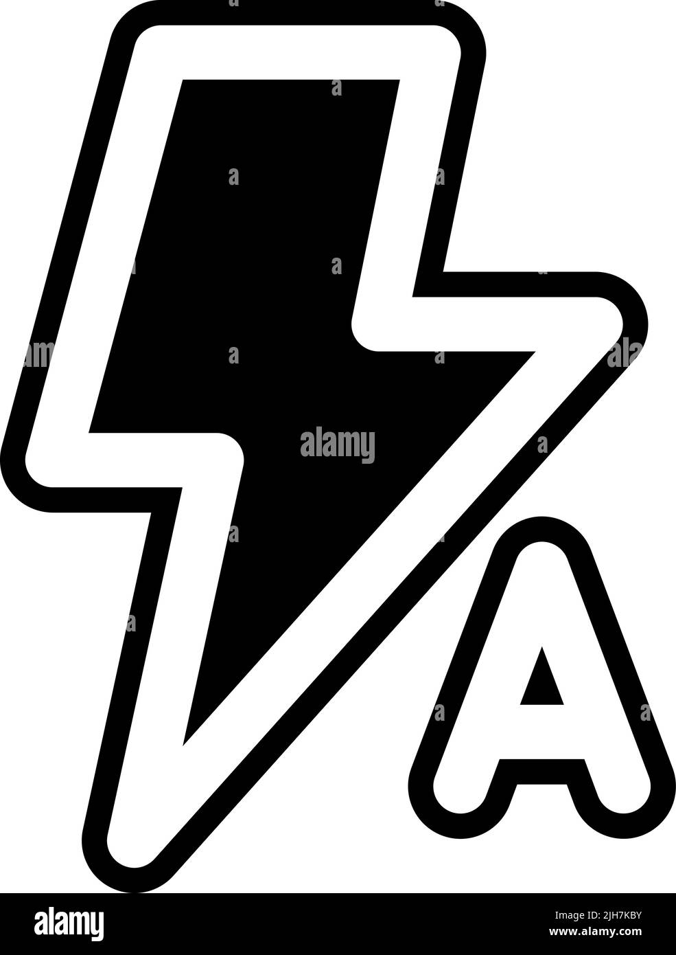 Multimedia editor auto flash icon Stock Vector
