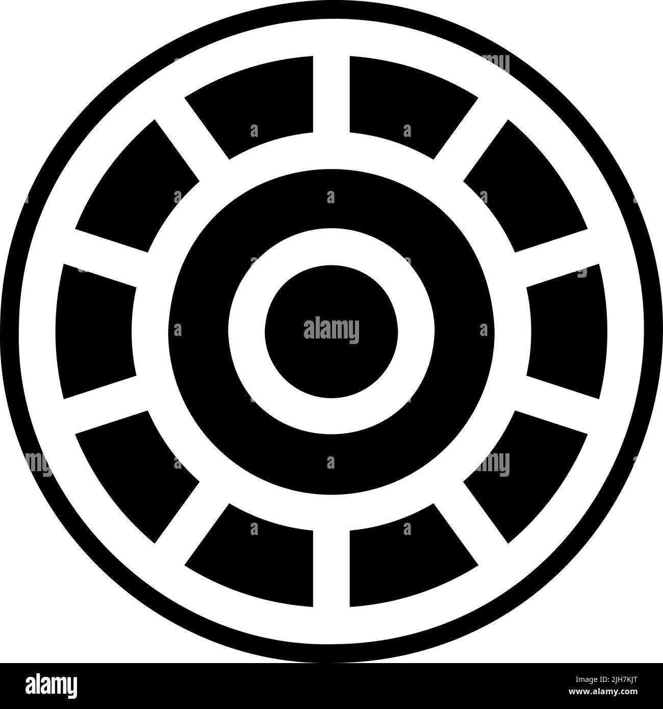 Neuromarketing color circle icon Stock Vector