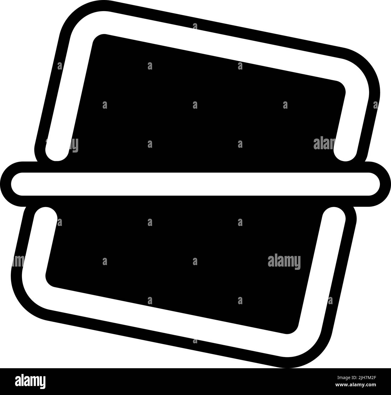 Multimedia editor straighten icon Stock Vector