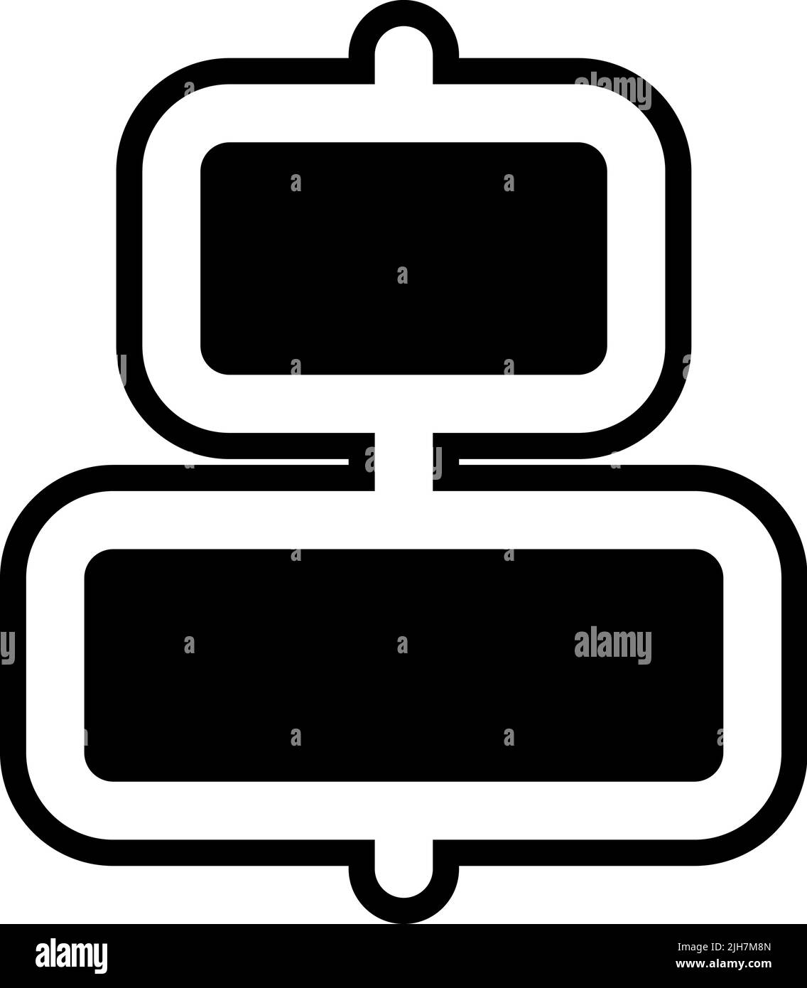 Multimedia editor center alignment icon Stock Vector