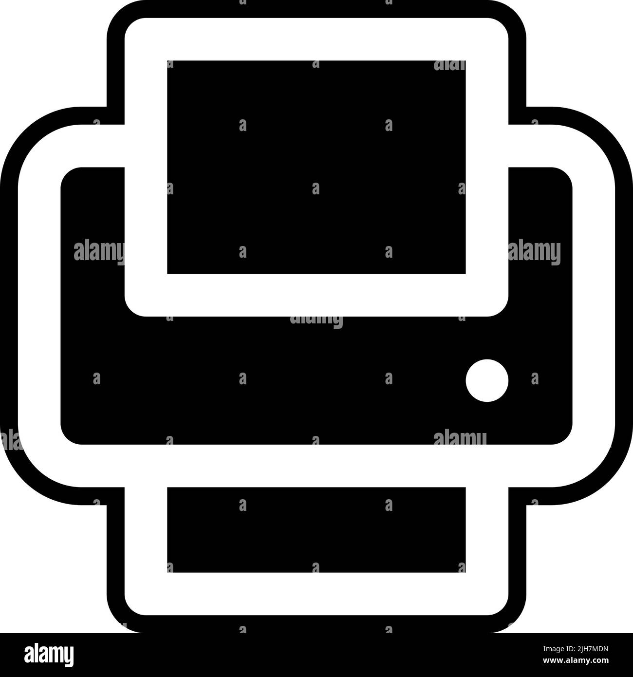 Multimedia editor print icon Stock Vector