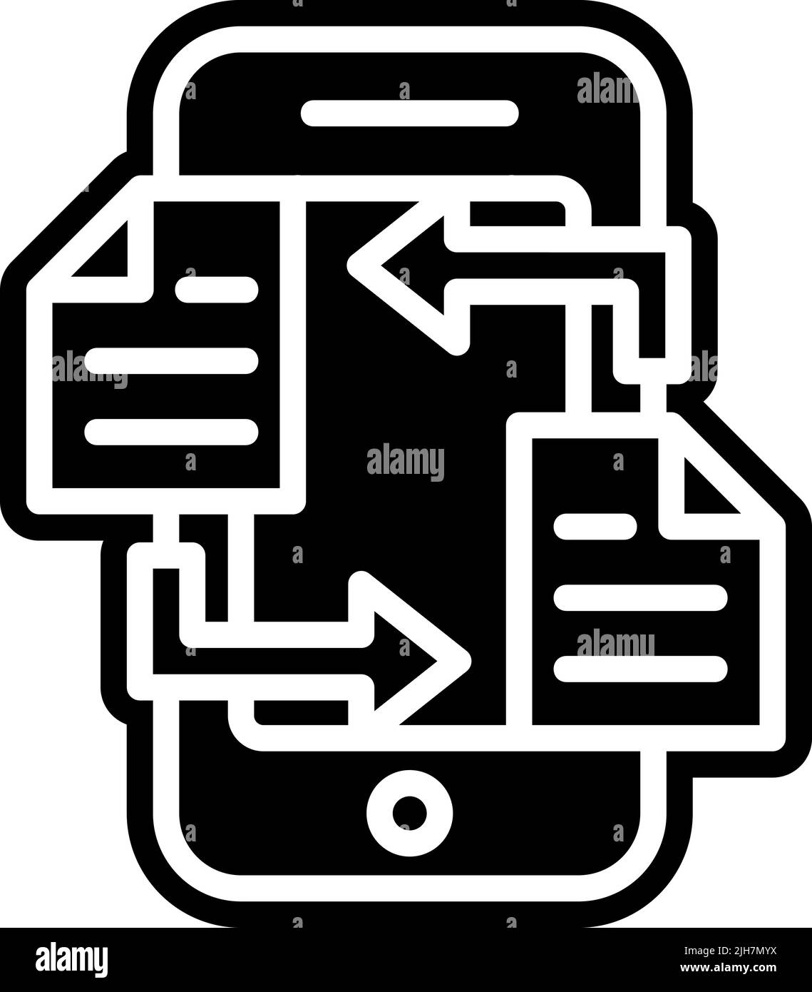 Phone file transfer icon stock vector image art alamy