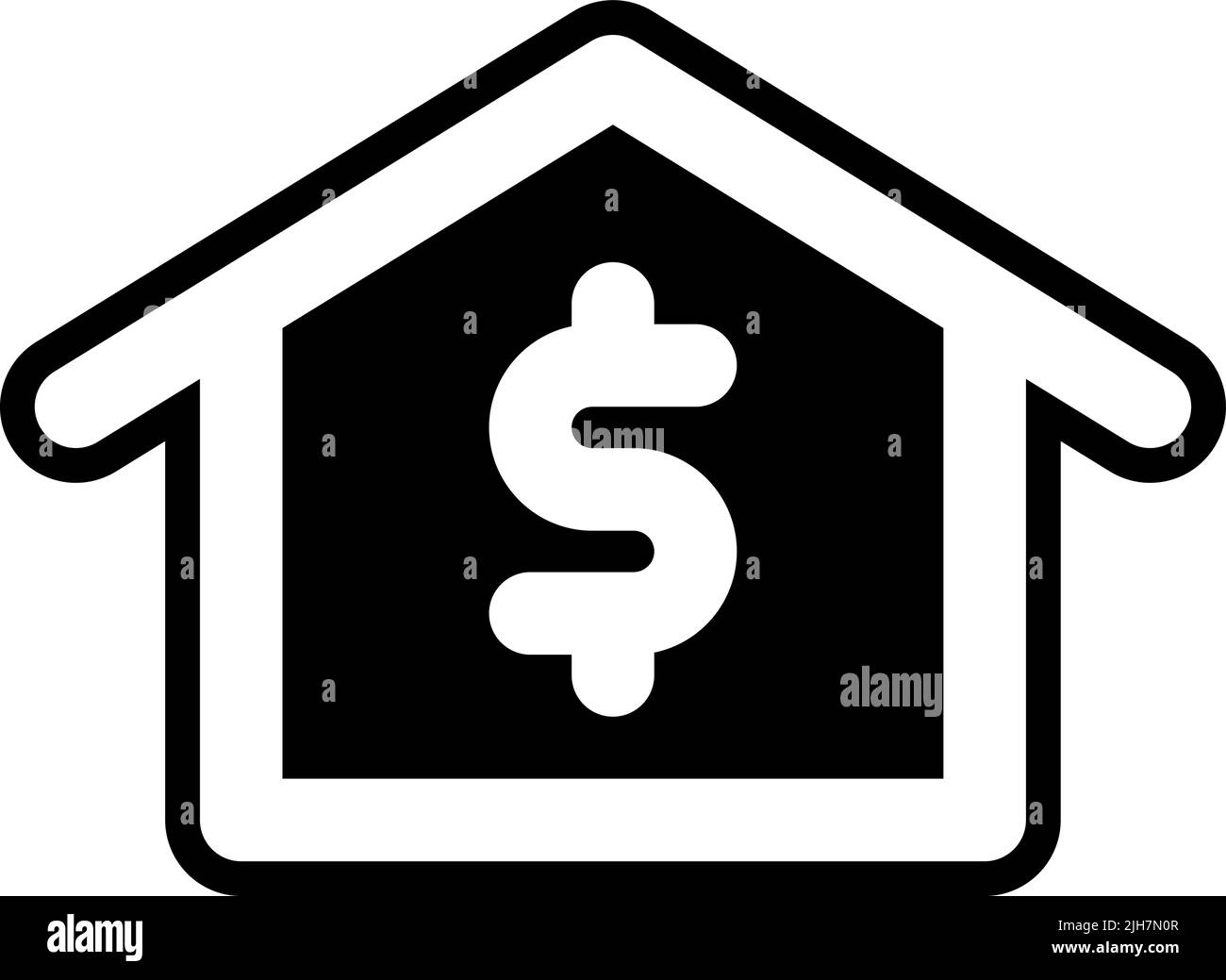 Real estate house icon Stock Vector