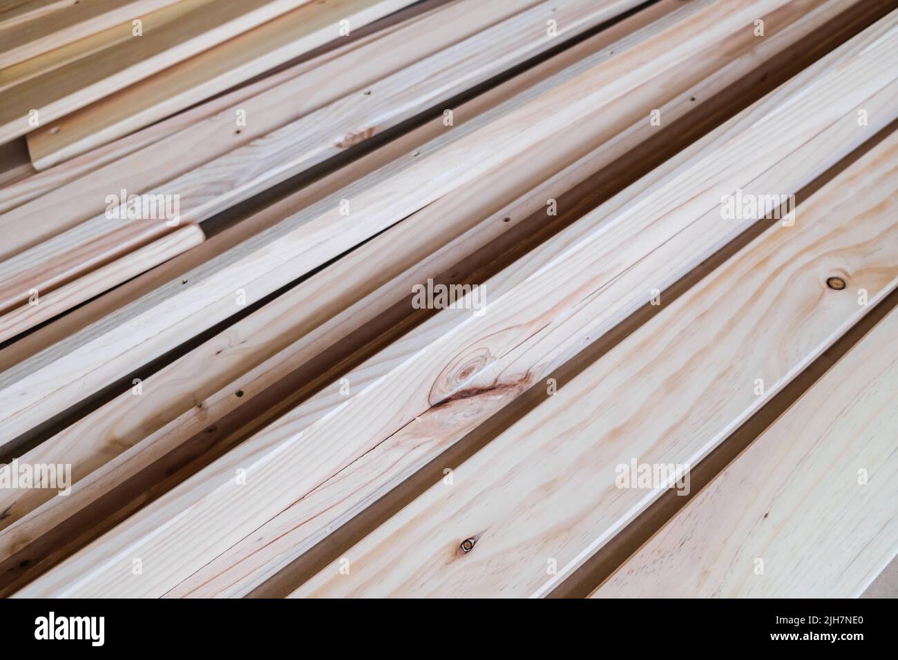 Clean unvarnished pine wood planks Stock Photo Alamy