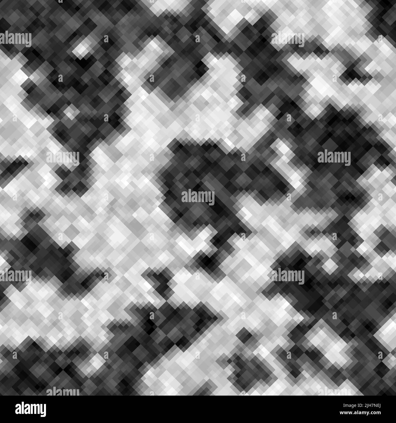 Army camouflage vector seamless pattern Black and White Stock
