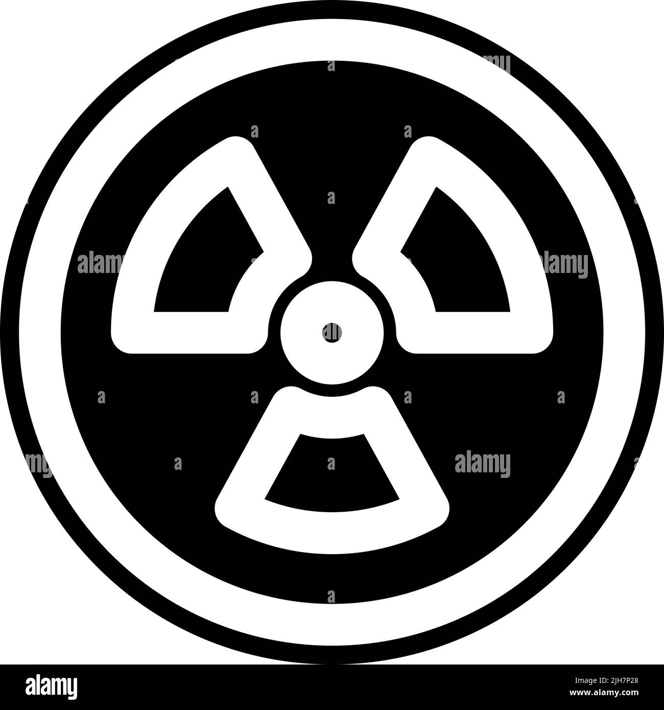 Signal and prohibition radiation icon Stock Vector Image & Art - Alamy