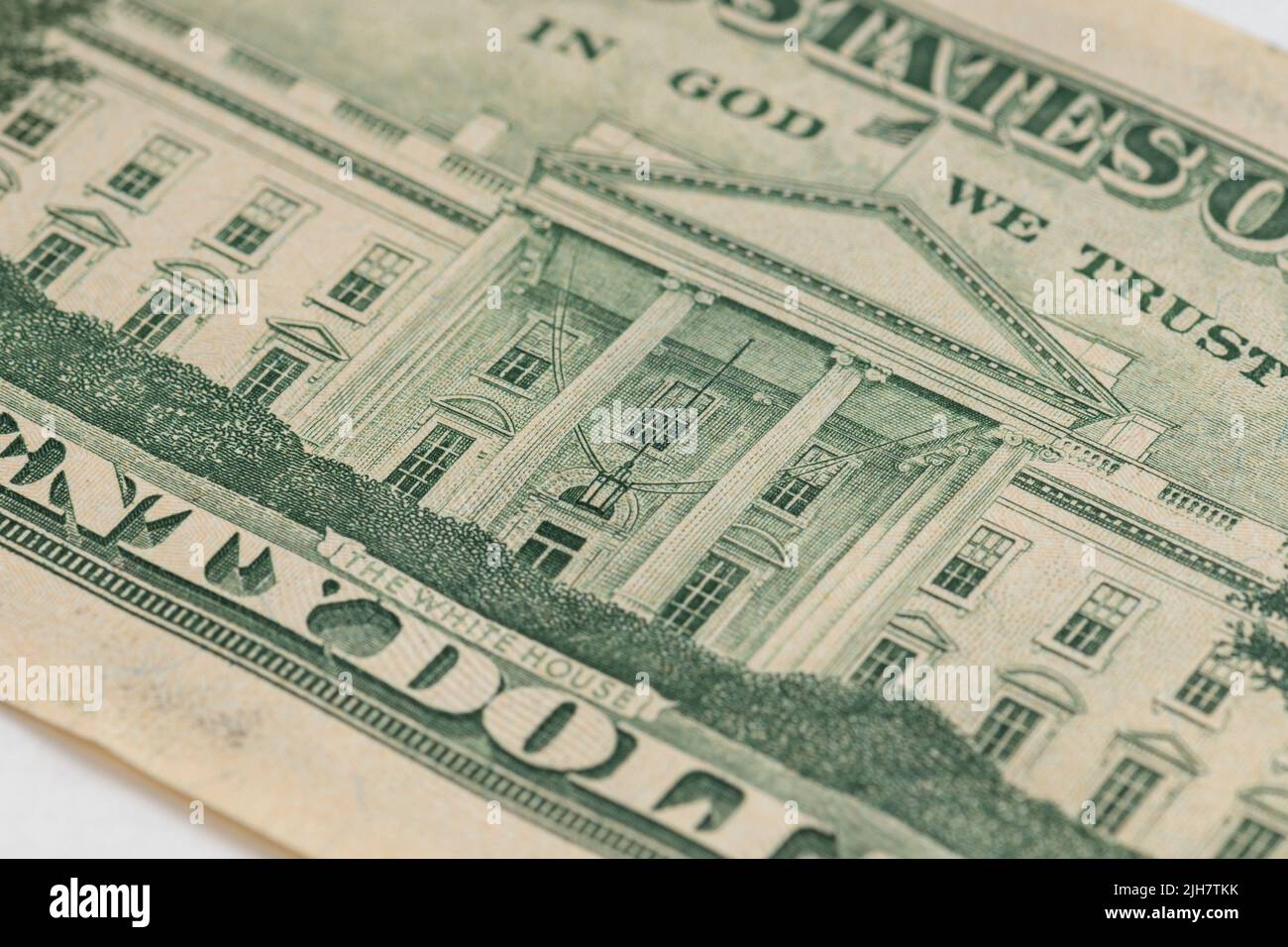 Andrew Jackson portrait macro usa twenty dollar banknote or bill. Stock Photo