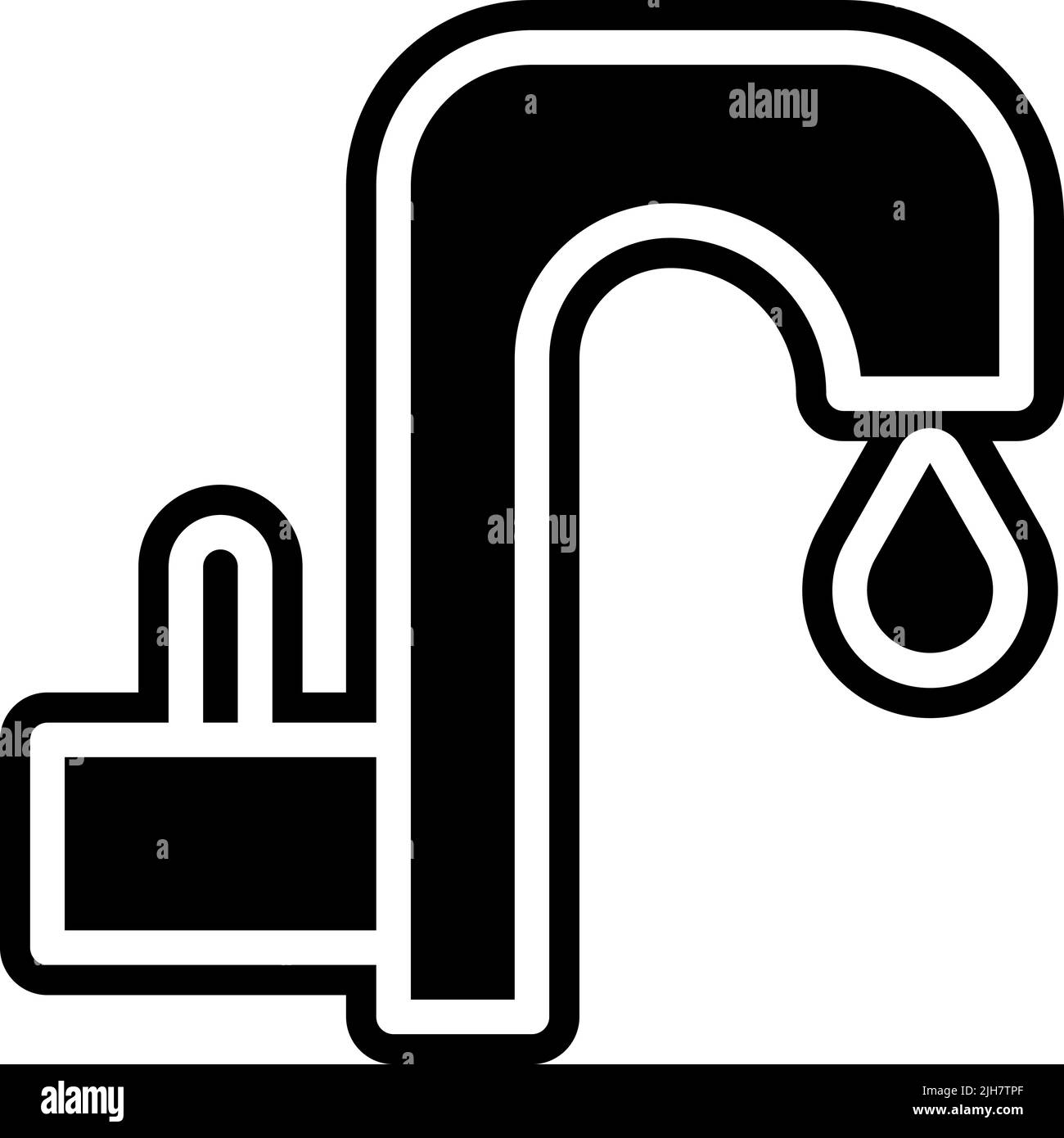 Cartoon water droplet Black and White Stock Photos & Images Alamy