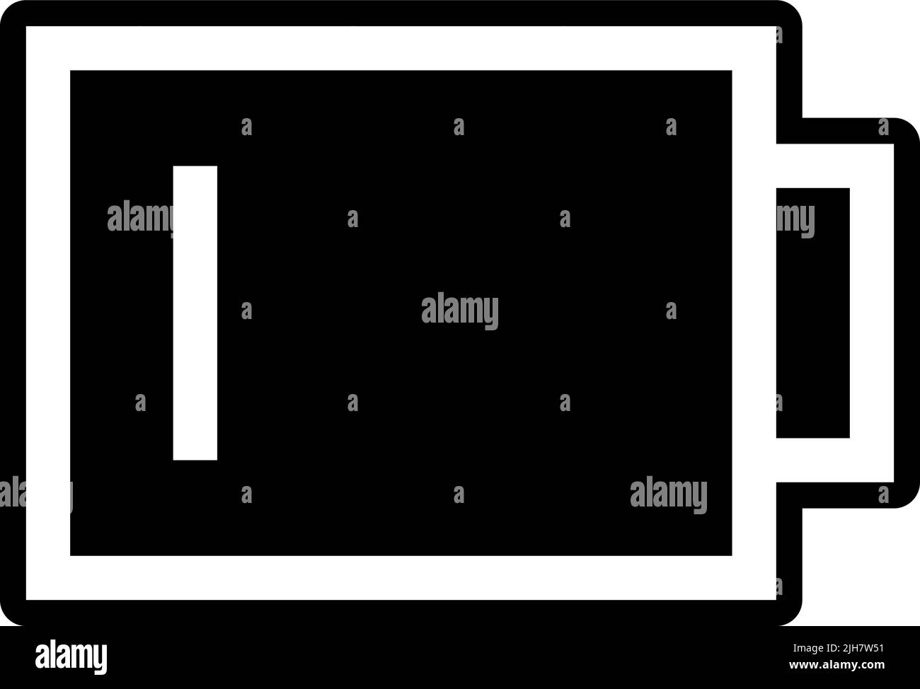 User interface low battery icon Stock Vector