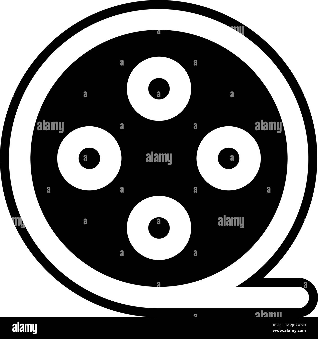 User interface movie icon Stock Vector