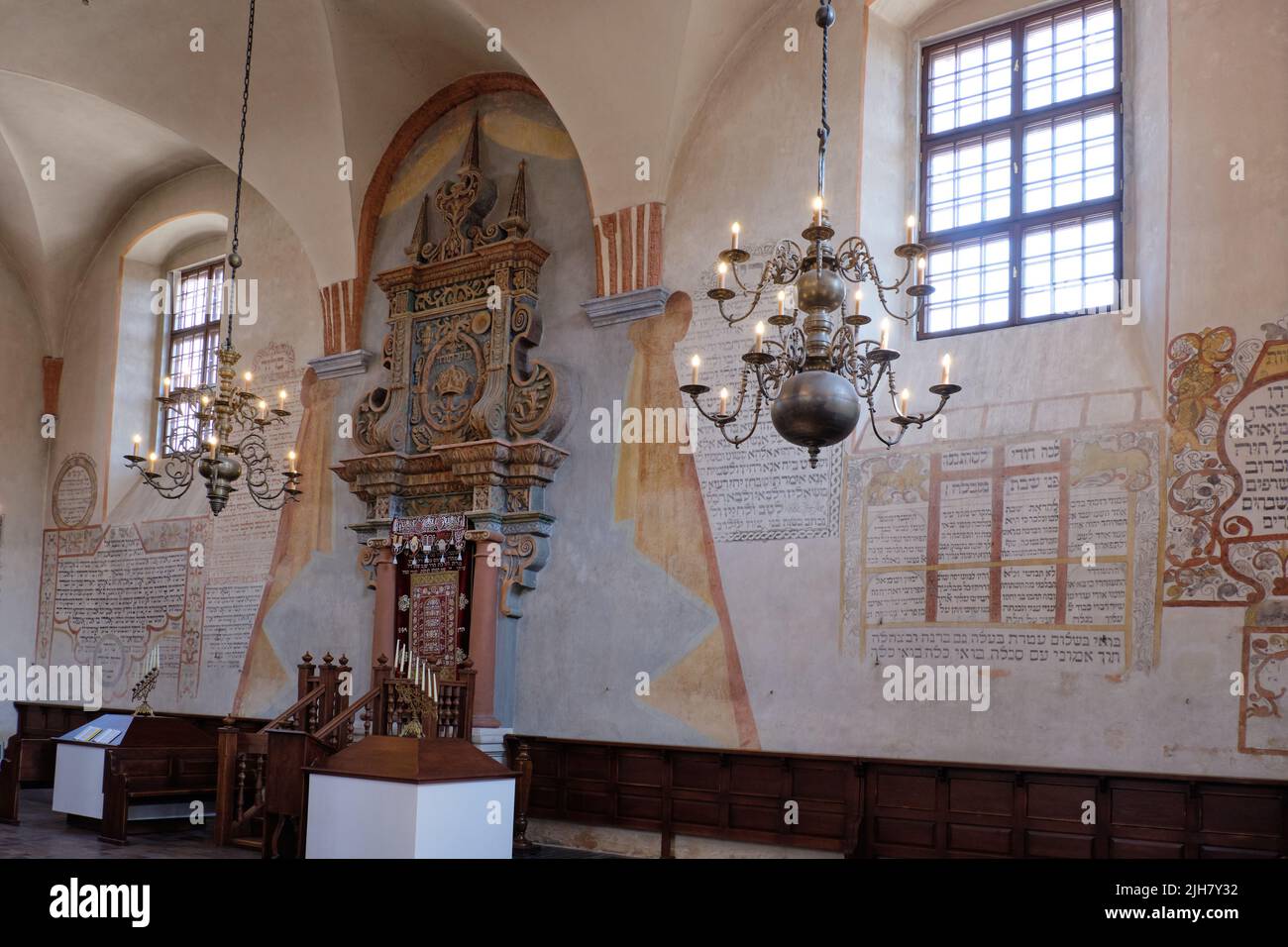 Tykocin,POLAND-AUGUST 18, 2018:Great Synagogue of Tykocin interior, Podlasie Region, Poland, Europe Stock Photo