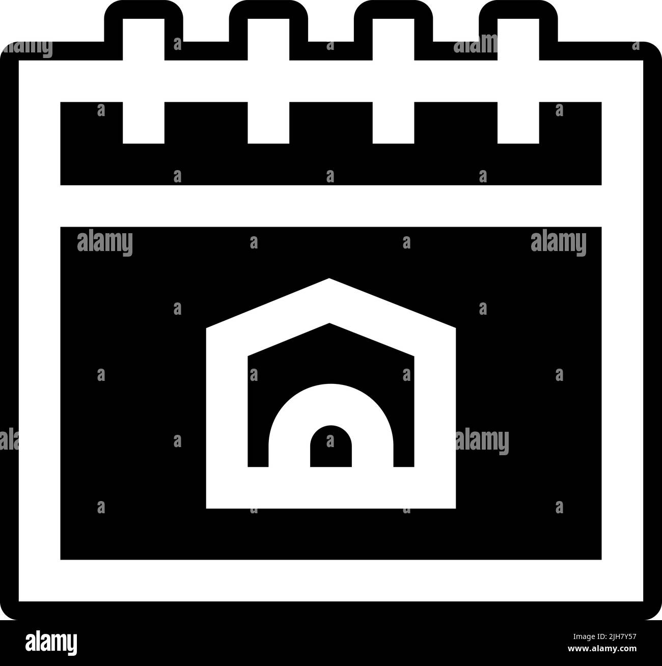 Calendar house icon Stock Vector Image Art Alamy