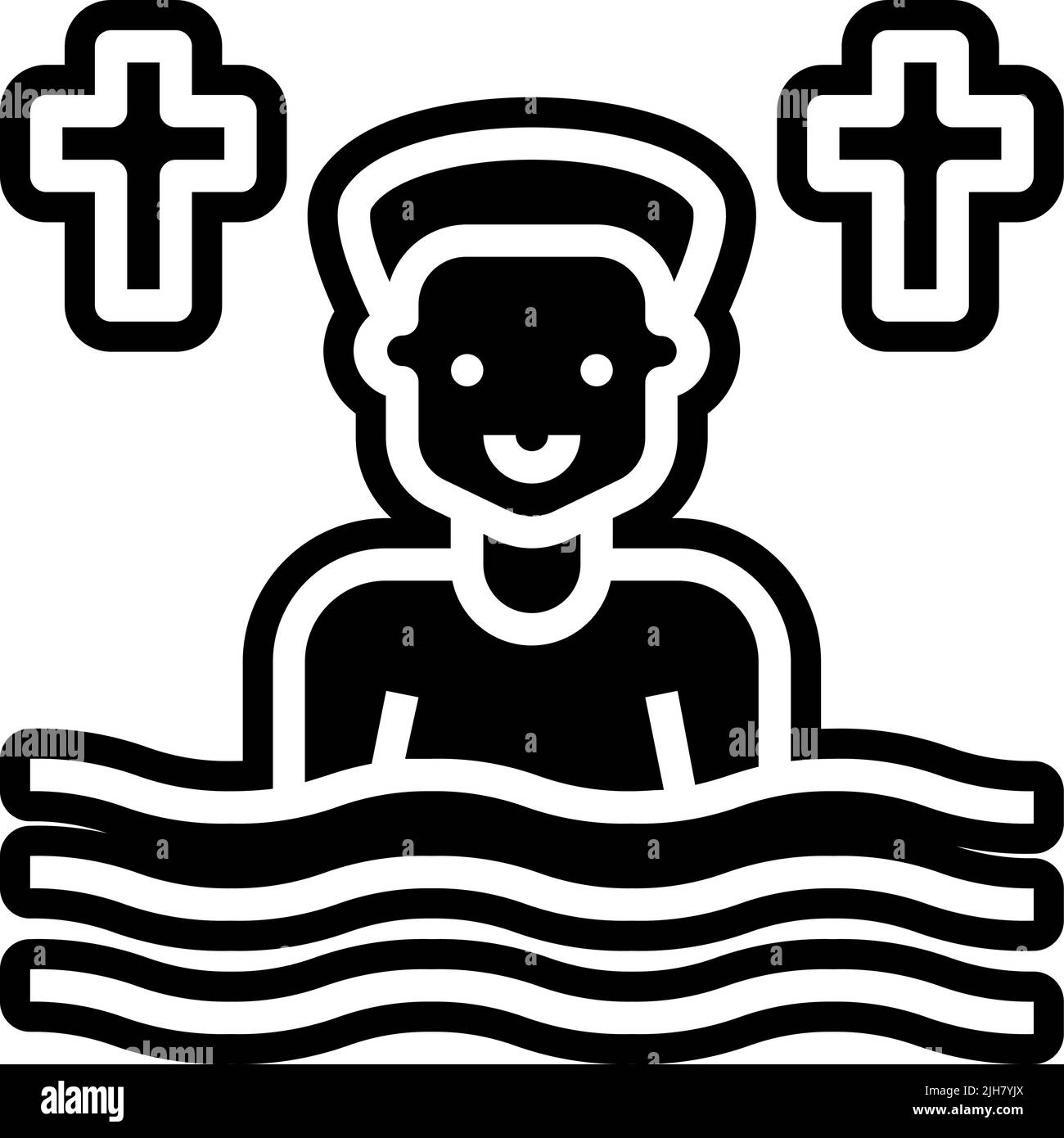 Christianity baptism icon Stock Vector