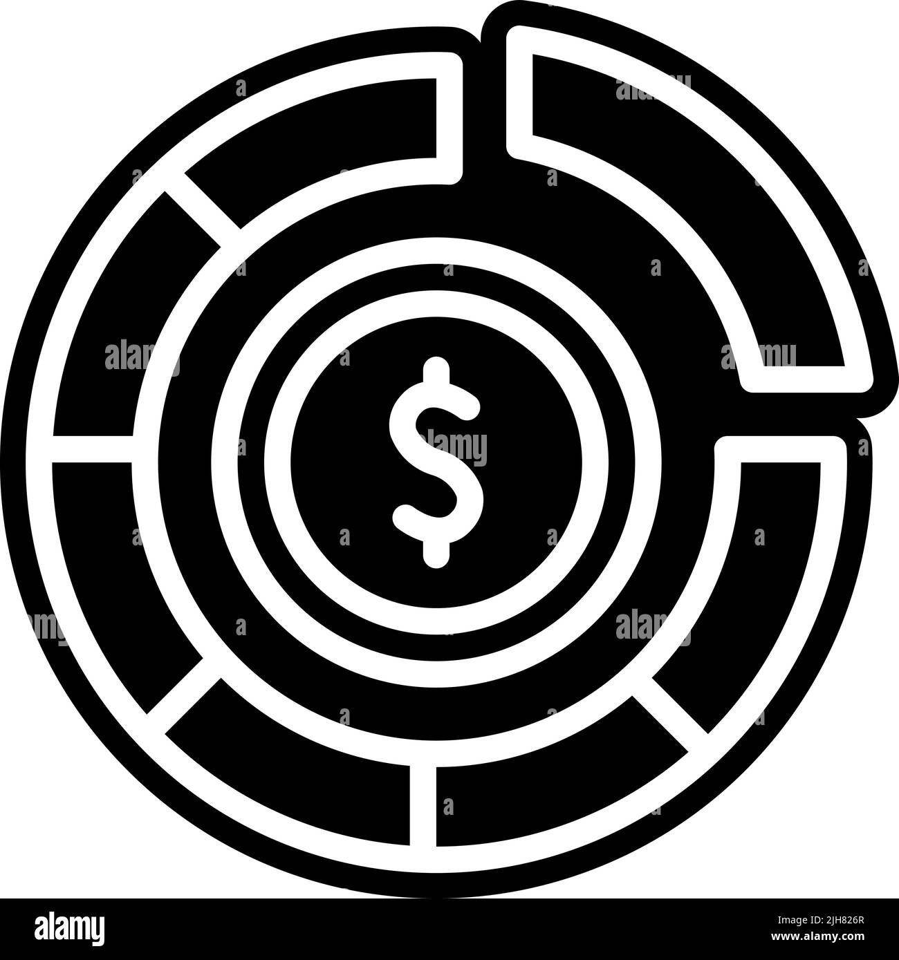Finance pie chart icon Stock Vector Image & Art Alamy