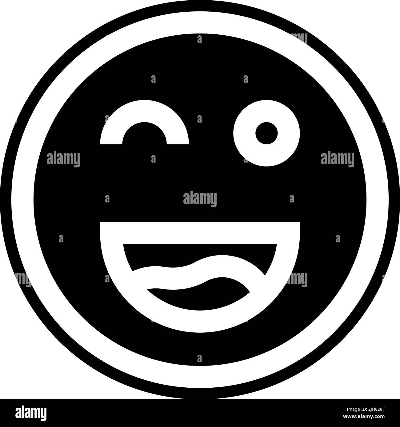 Facebook emoji Black and White Stock Photos & Images - Alamy