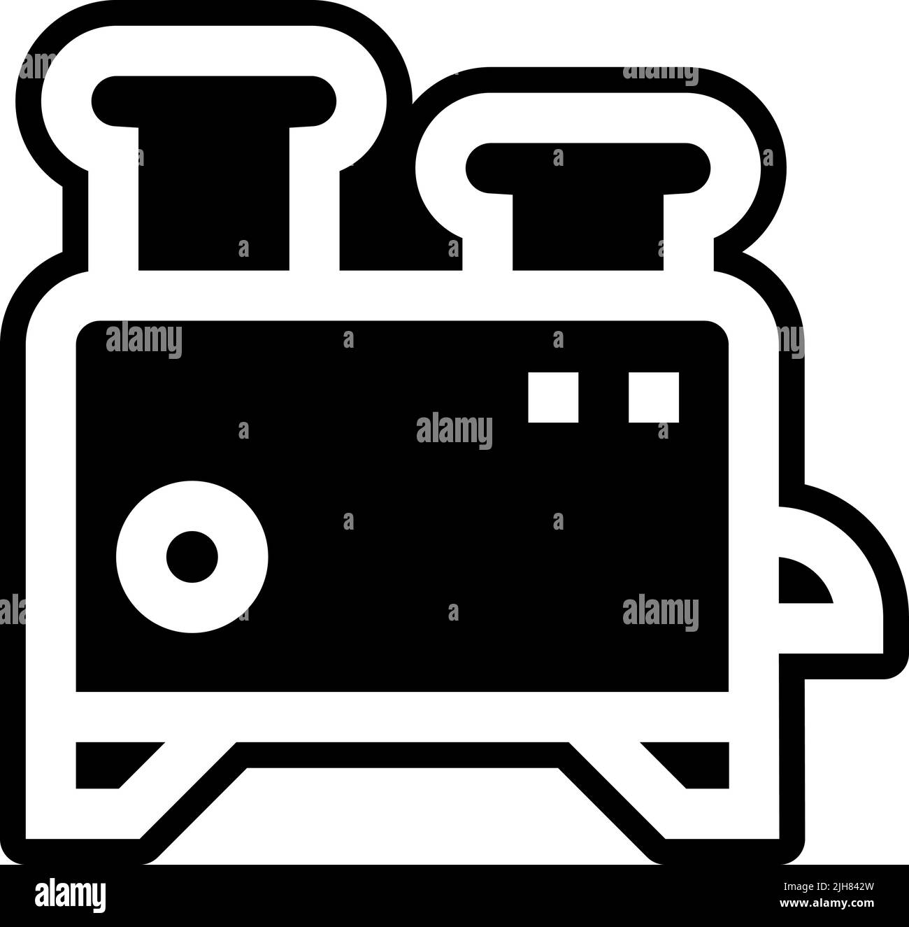 Home stuff toaster icon Stock Vector