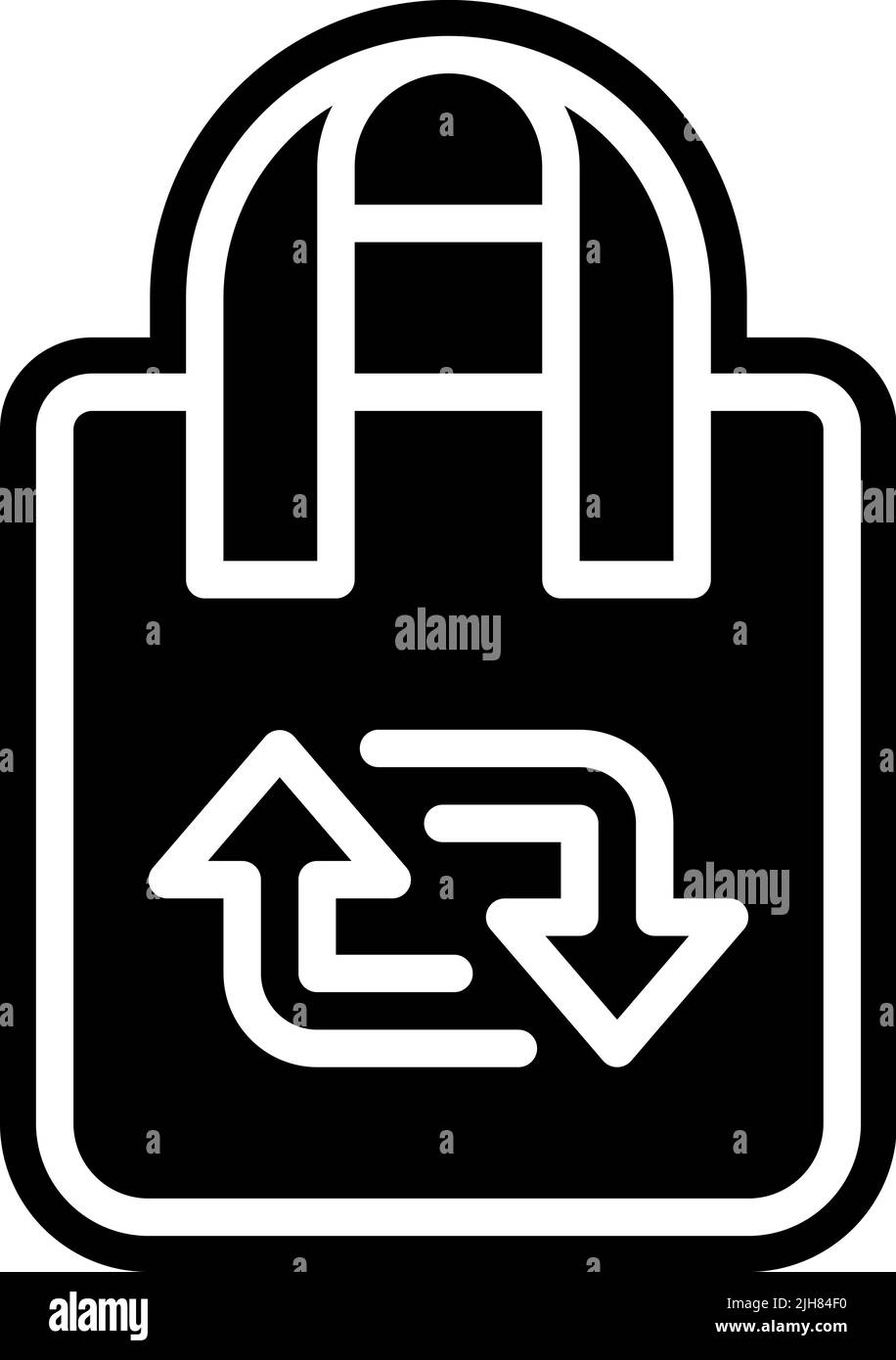 Grocery recycle bag icon Stock Vector Image & Art - Alamy
