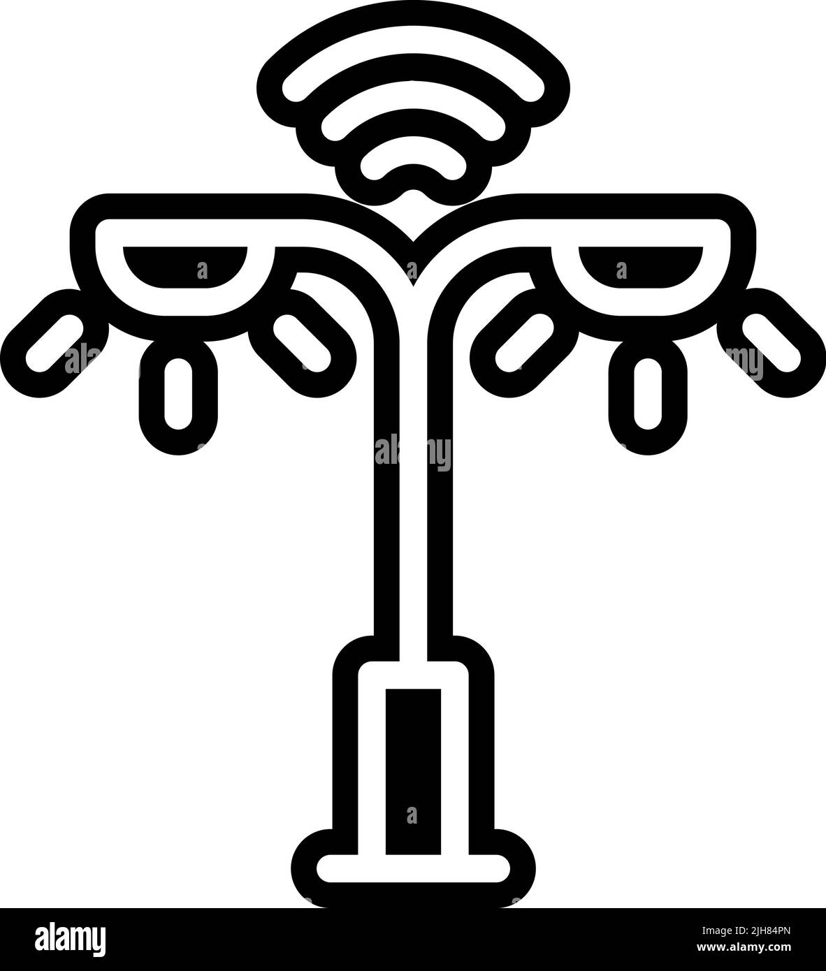 Iiot lantern icon Stock Vector