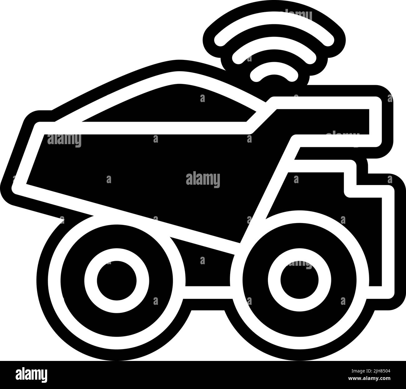 Excavator and dump truck Black and White Stock Photos & Images Alamy