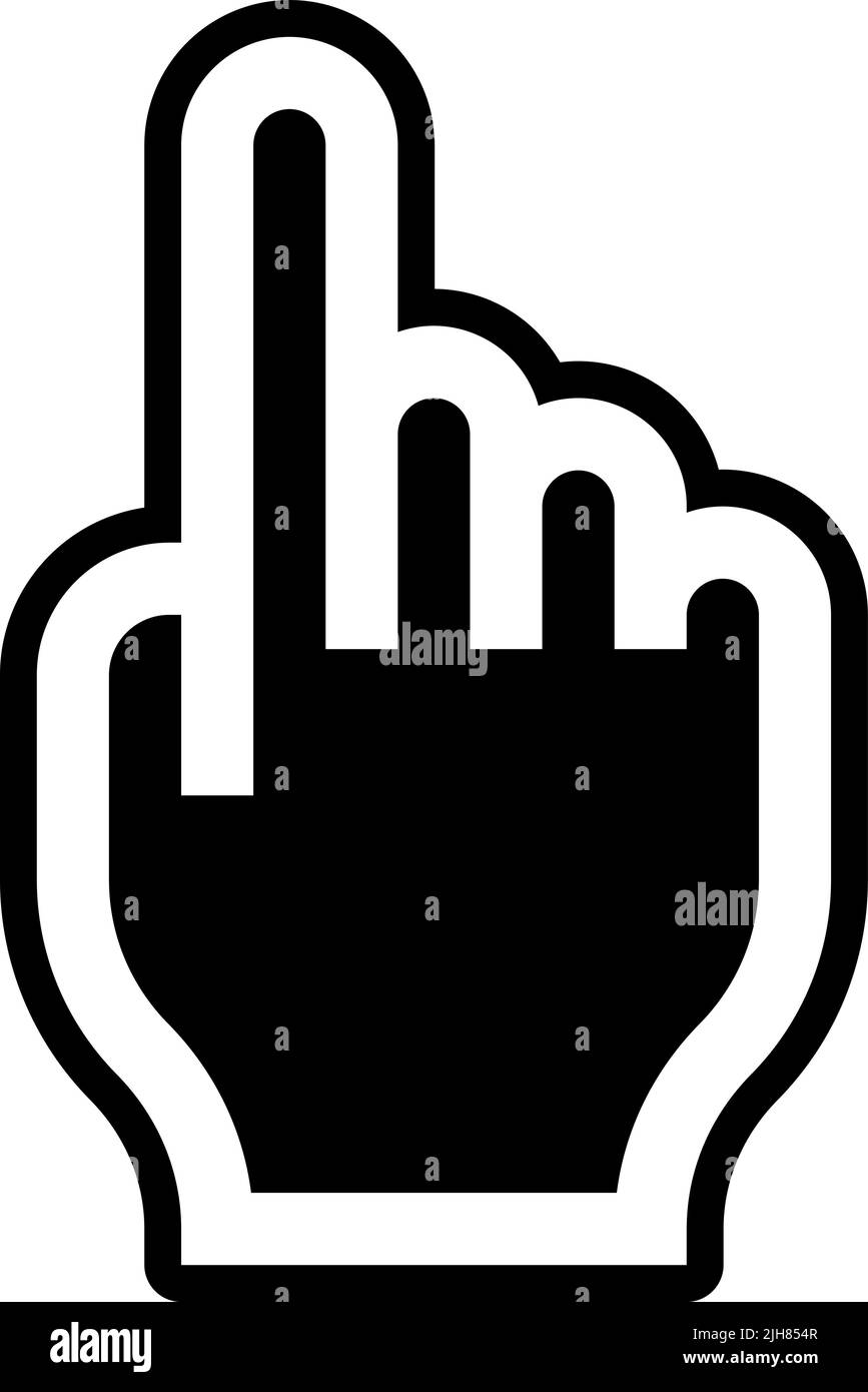 Hand gestures one icon Stock Vector Image & Art - Alamy