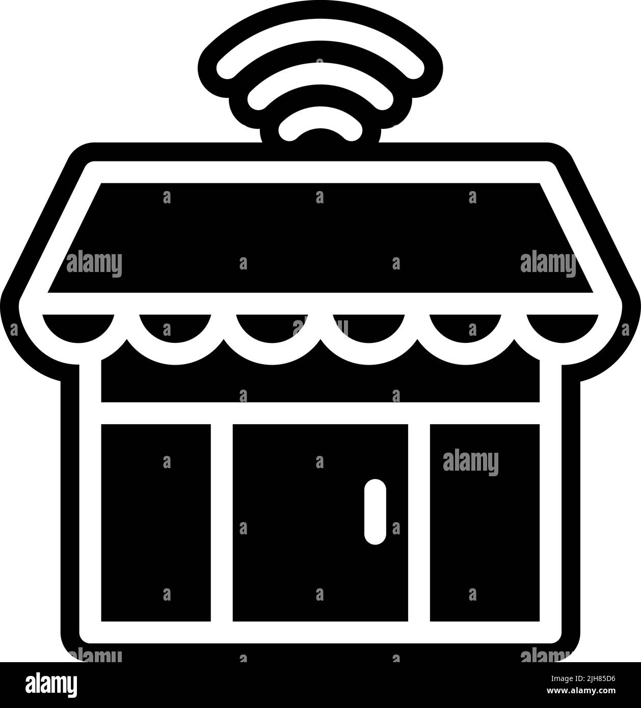 Iiot market icon Stock Vector