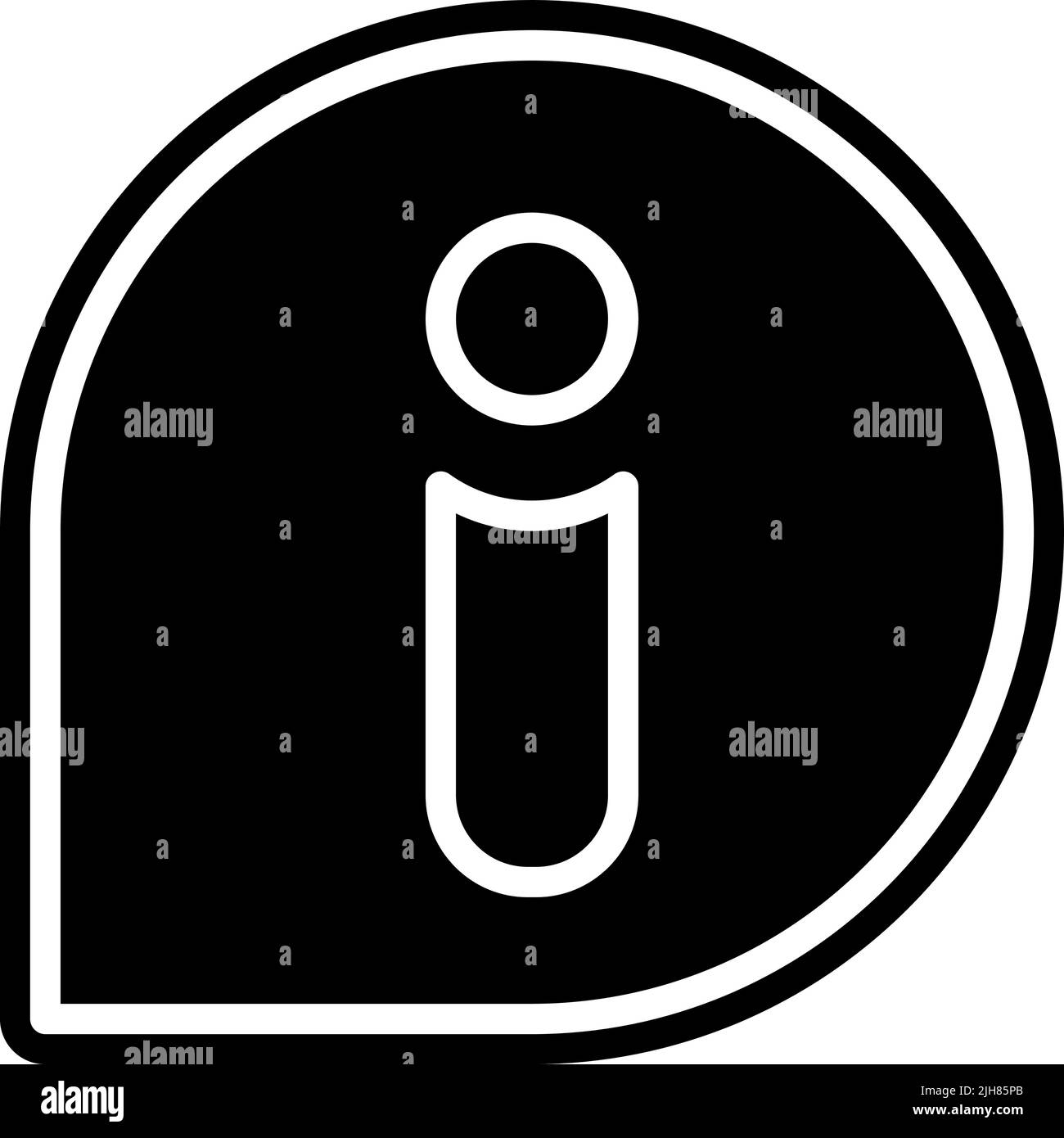 Mobile interface info icon Stock Vector