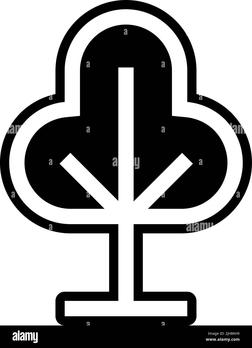 Nature tree icon Stock Vector
