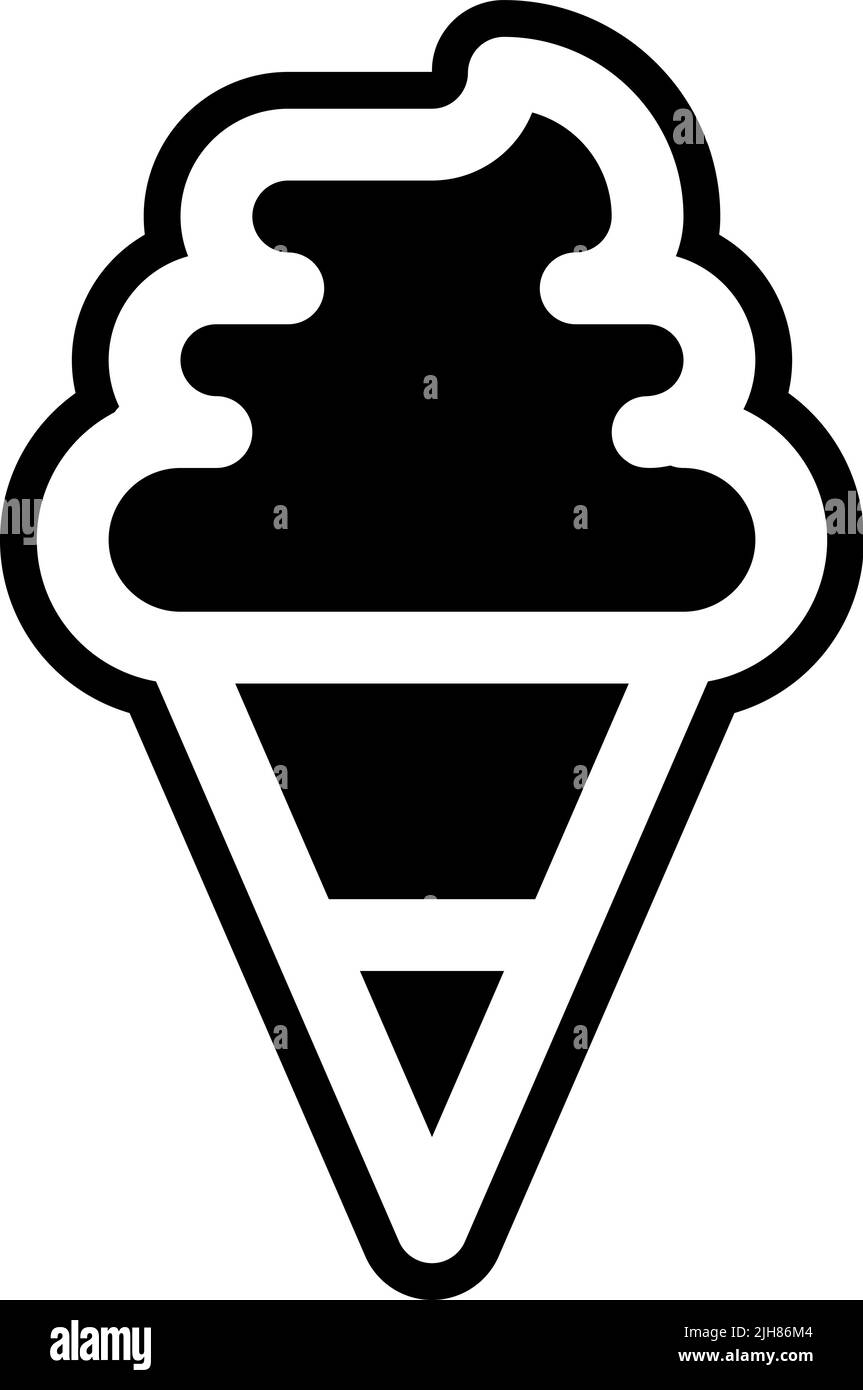 Party and celebration ice cream cone icon Stock Vector Image & Art - Alamy