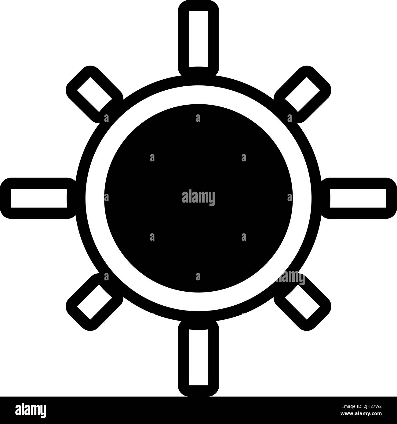Nature sun icon Stock Vector