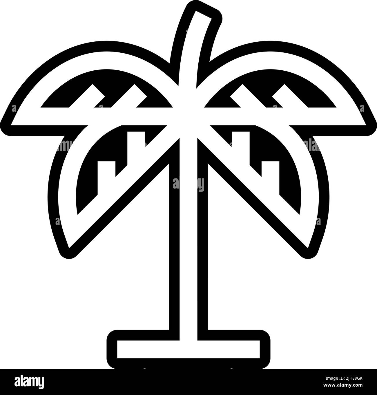 Nature palm tree icon Stock Vector Image & Art - Alamy