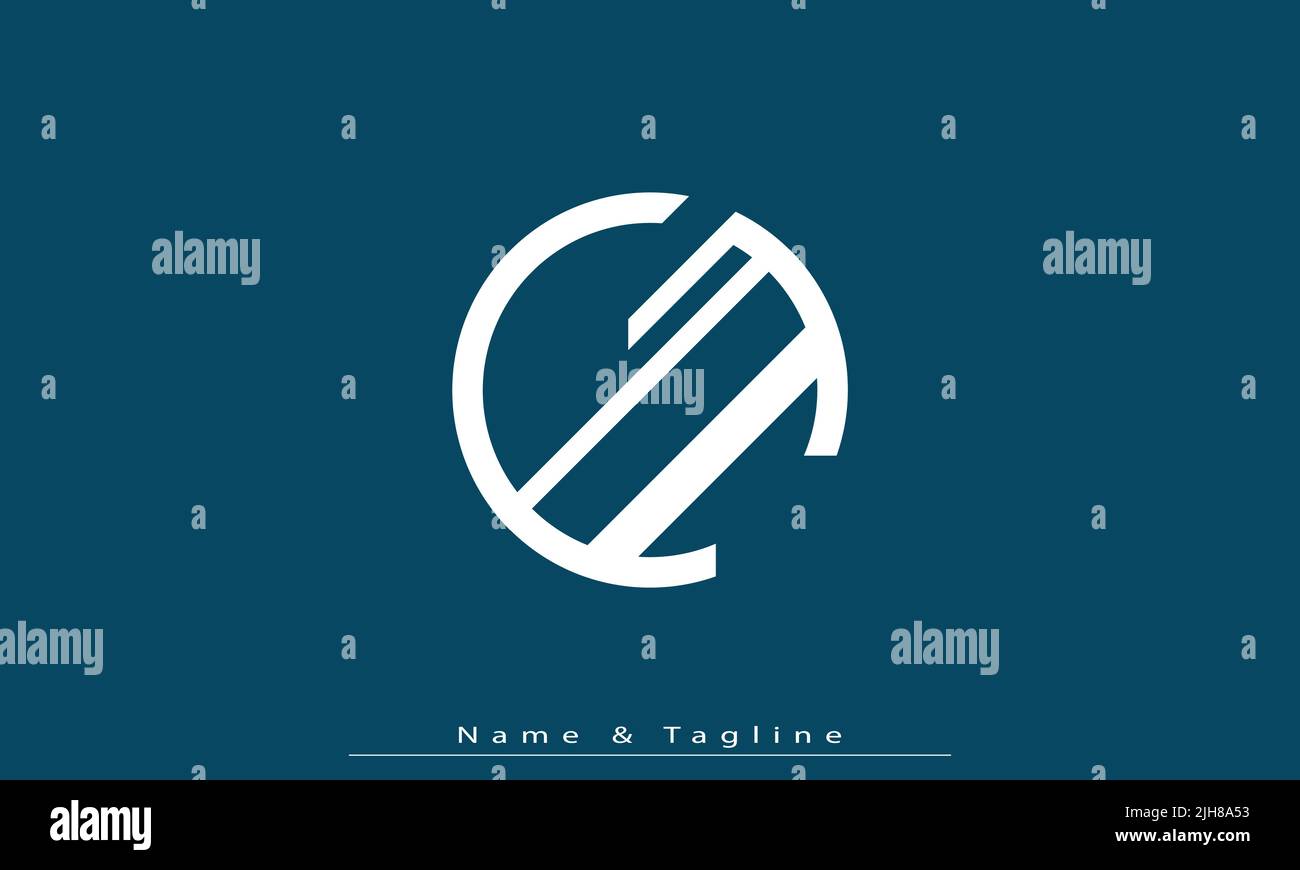 Alphabet letters Initials Monogram logo GI , IG Stock Vector