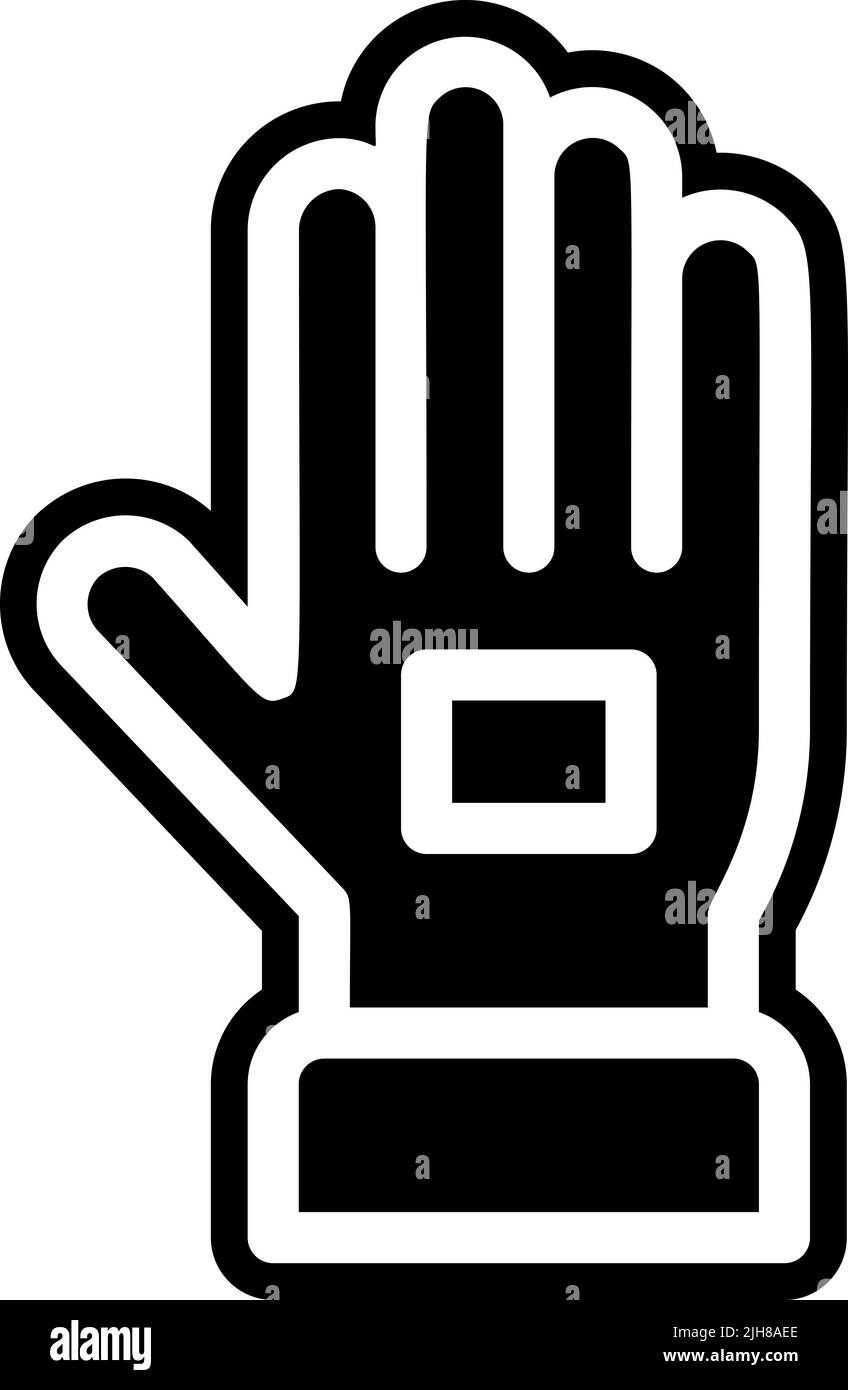 Spring gloves icon Stock Vector