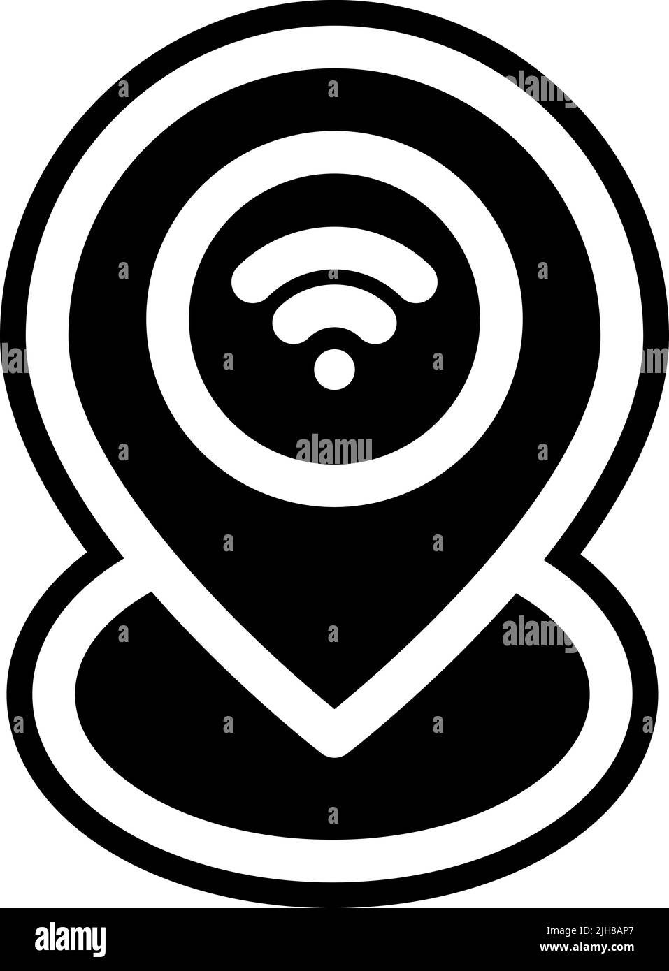 Smarthome location icon Stock Vector
