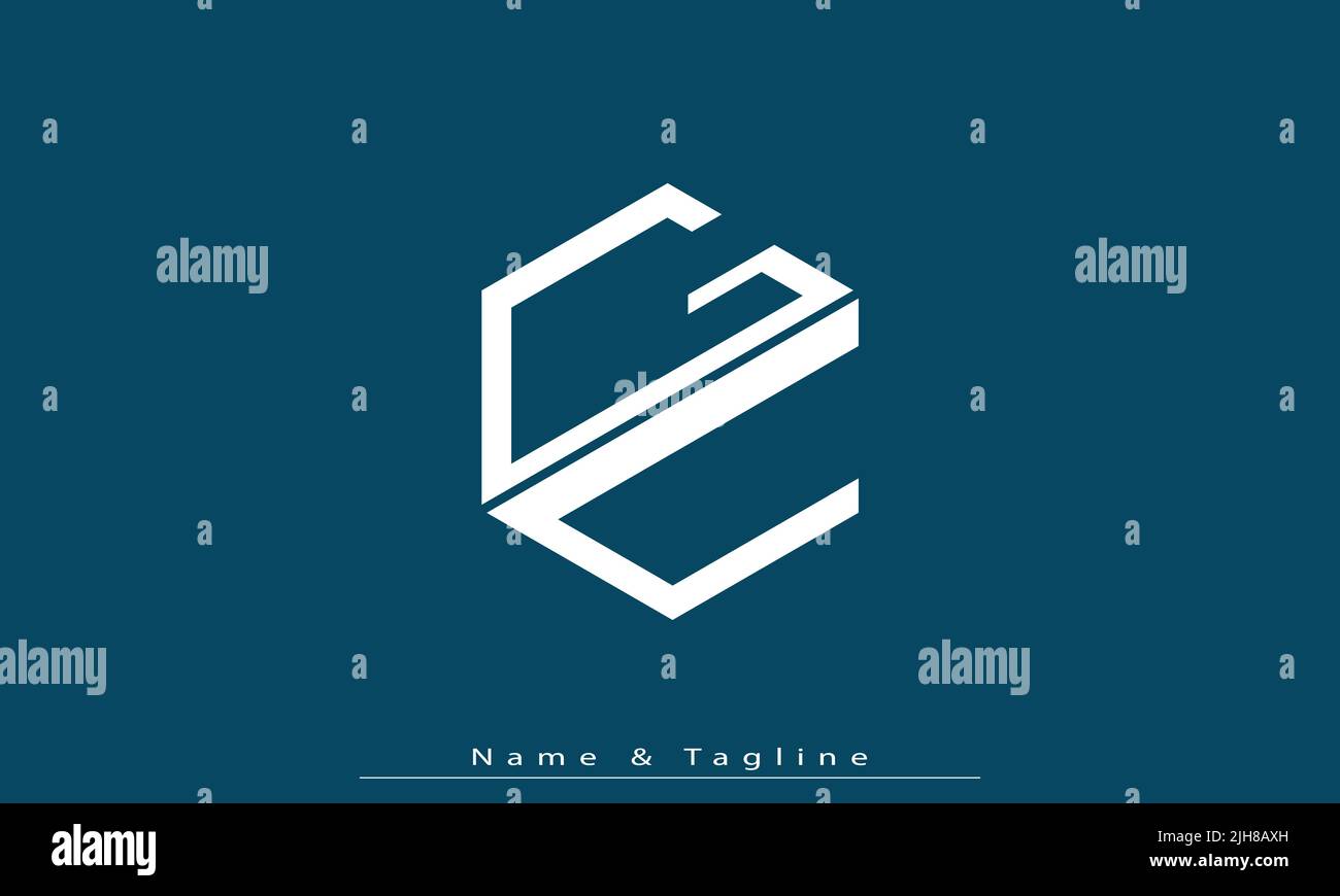 Alphabet letters Initials Monogram logo GC , CG Stock Vector