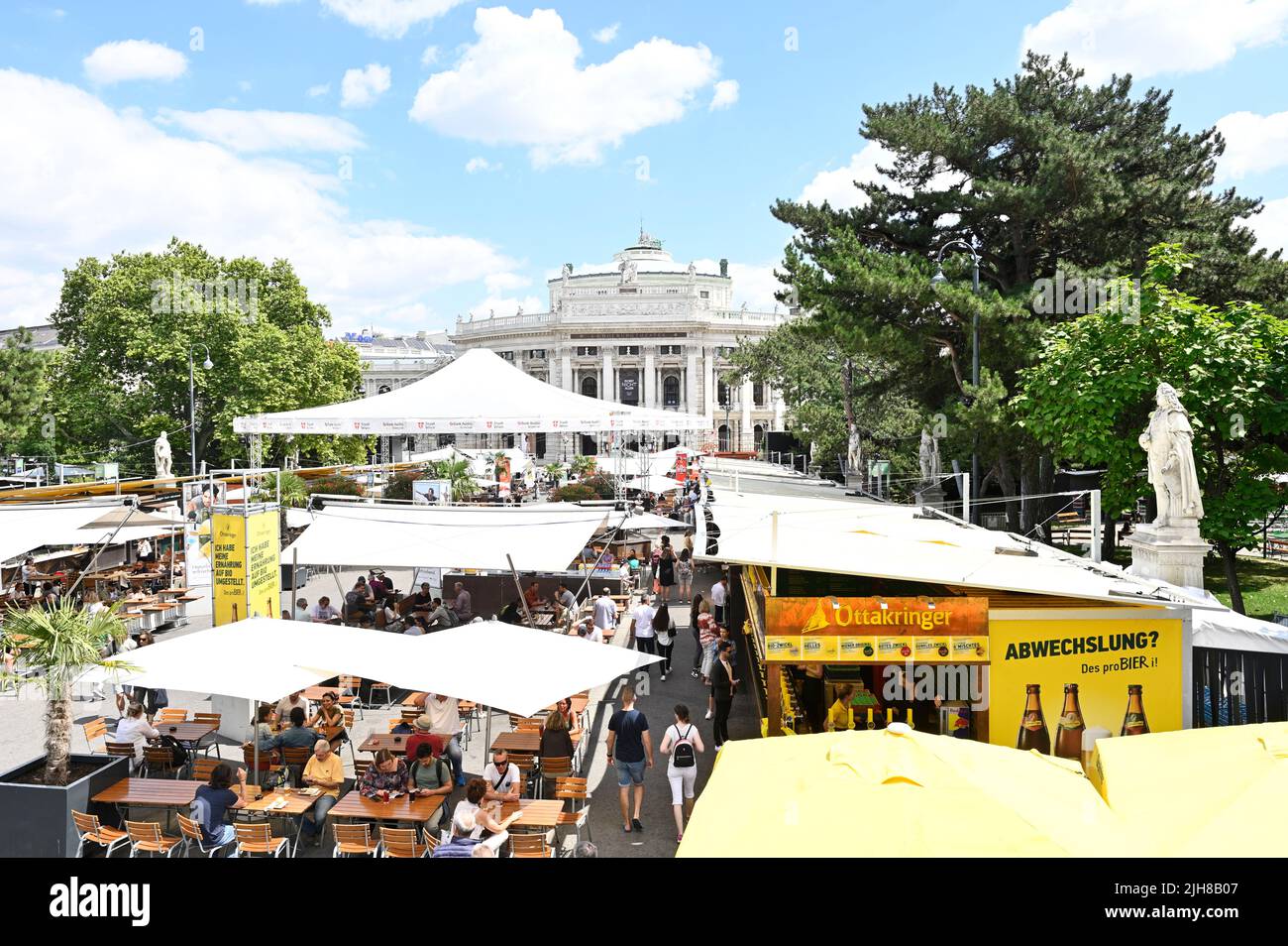 Vienna, Austria. Film festival 2022 in Vienna at Rathausplatz. Overview