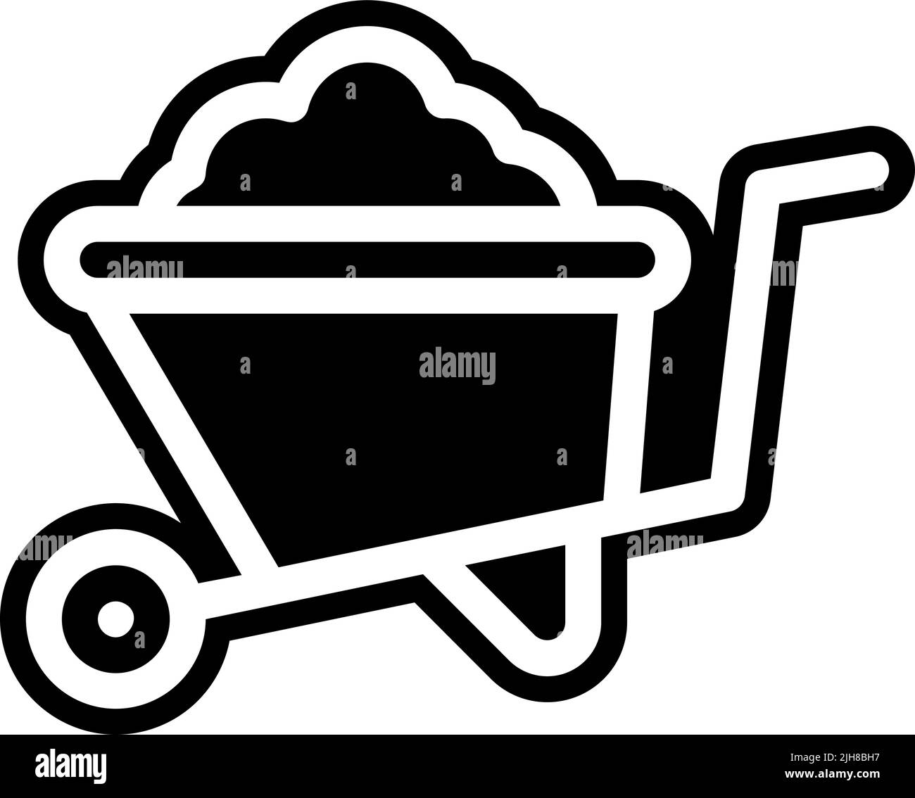 Spring wheelbarrow icon Stock Vector Image & Art - Alamy
