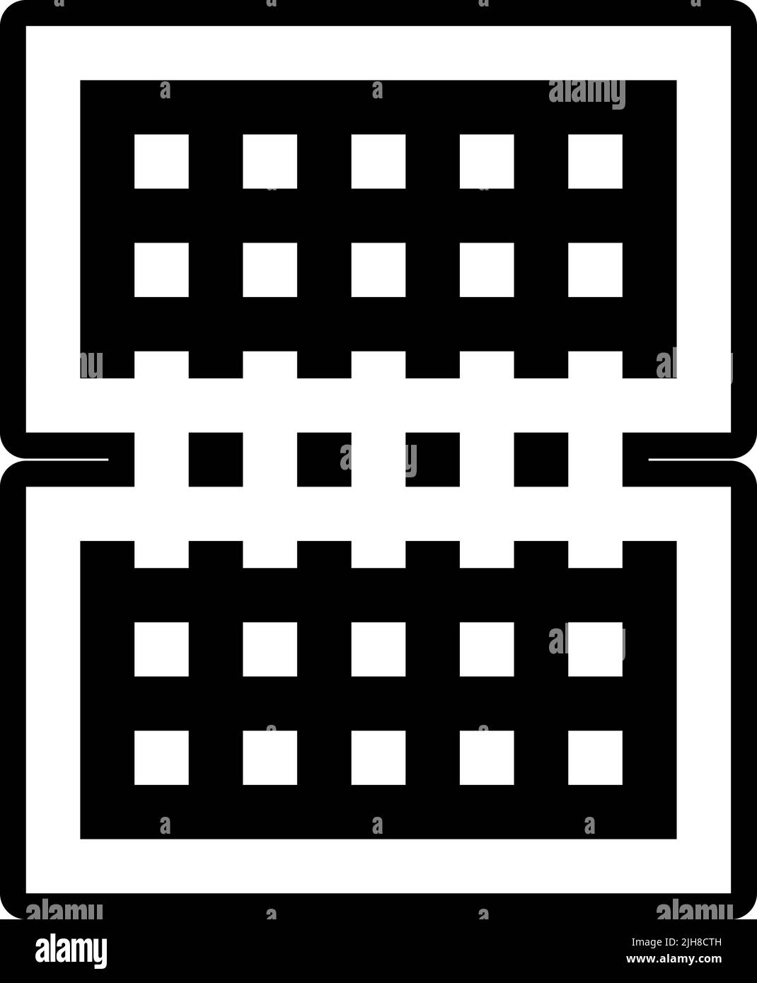 Time management set two calendar icon Stock Vector