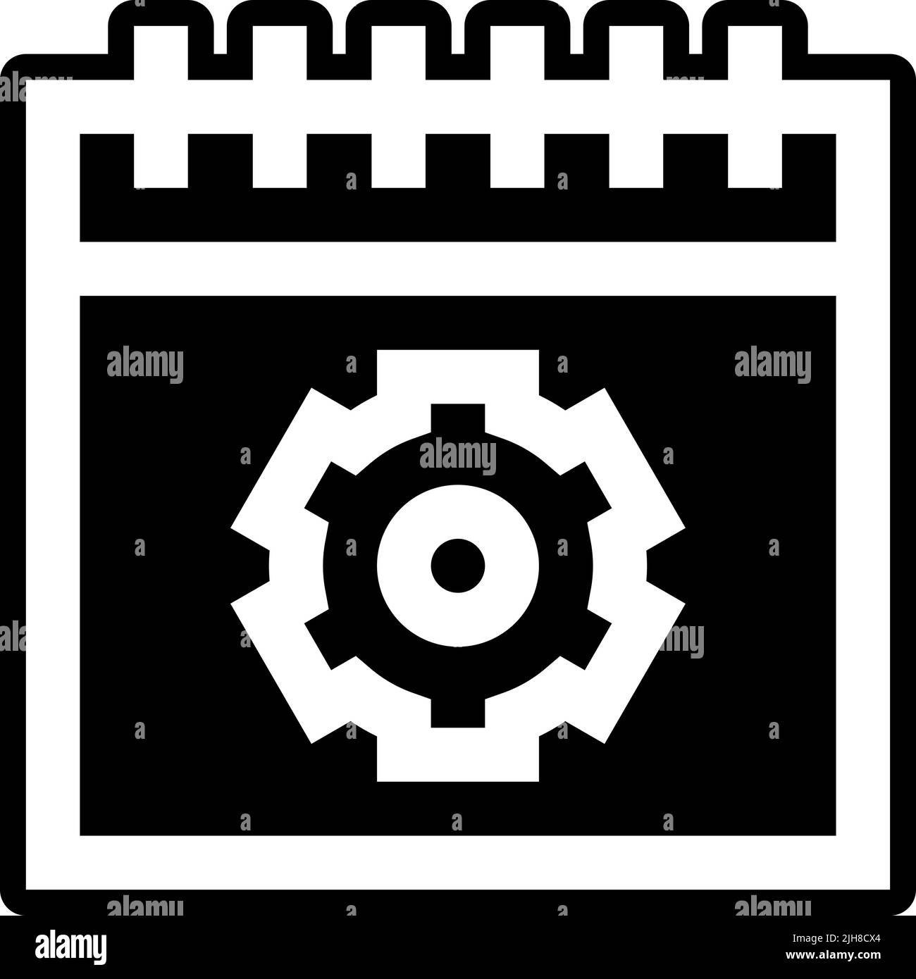Time management set two calendar icon Stock Vector
